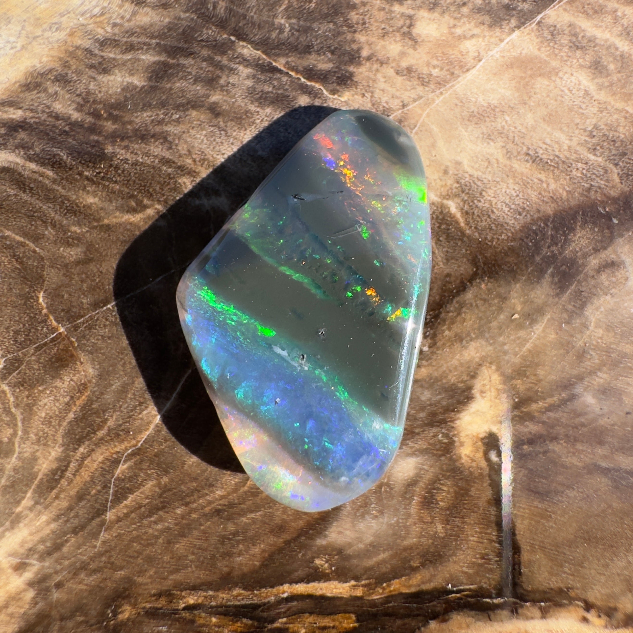 5ct Lightning Ridge Black Opal | Solid Australian Opal | Hand-Cut