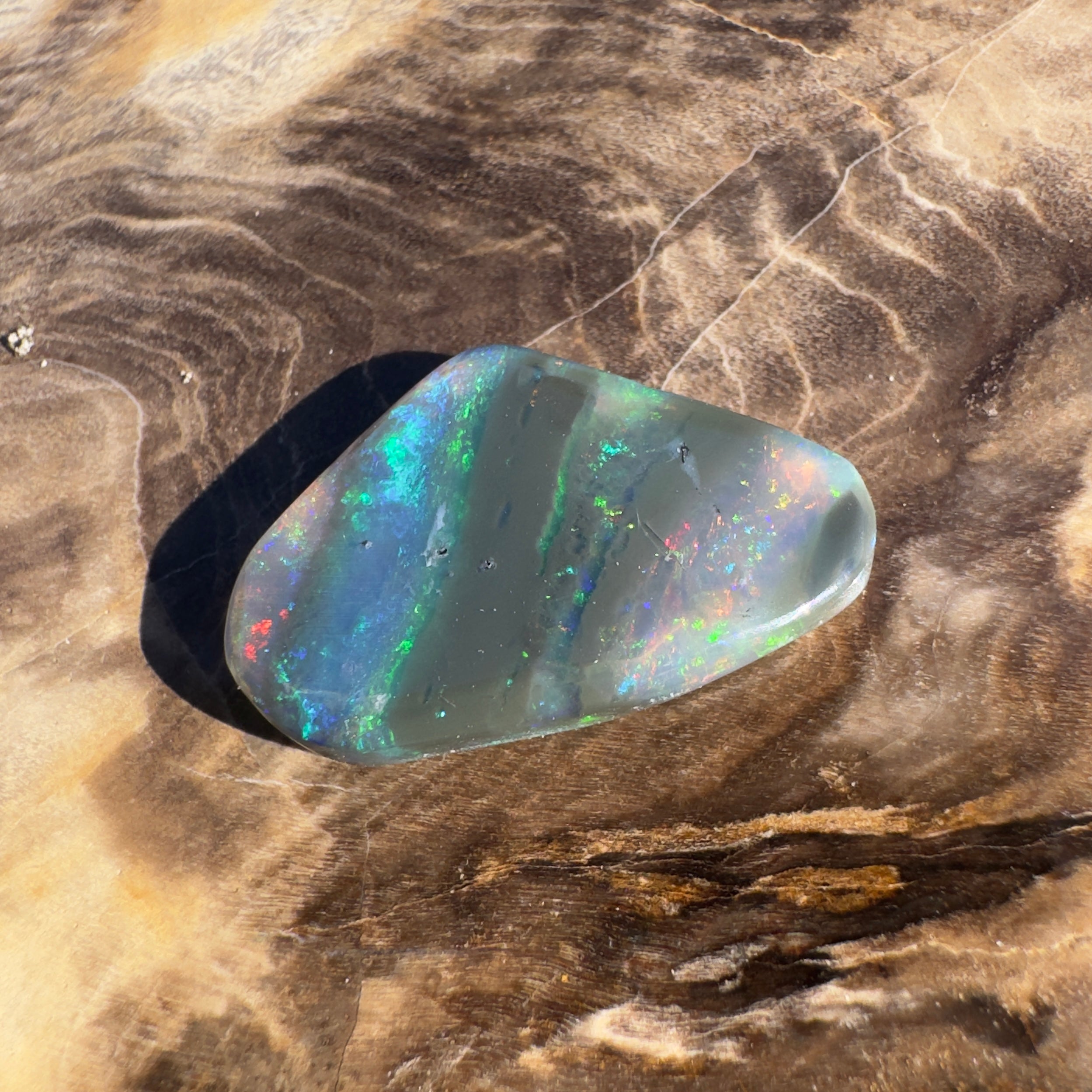 5ct Lightning Ridge Black Opal | Solid Australian Opal | Hand-Cut