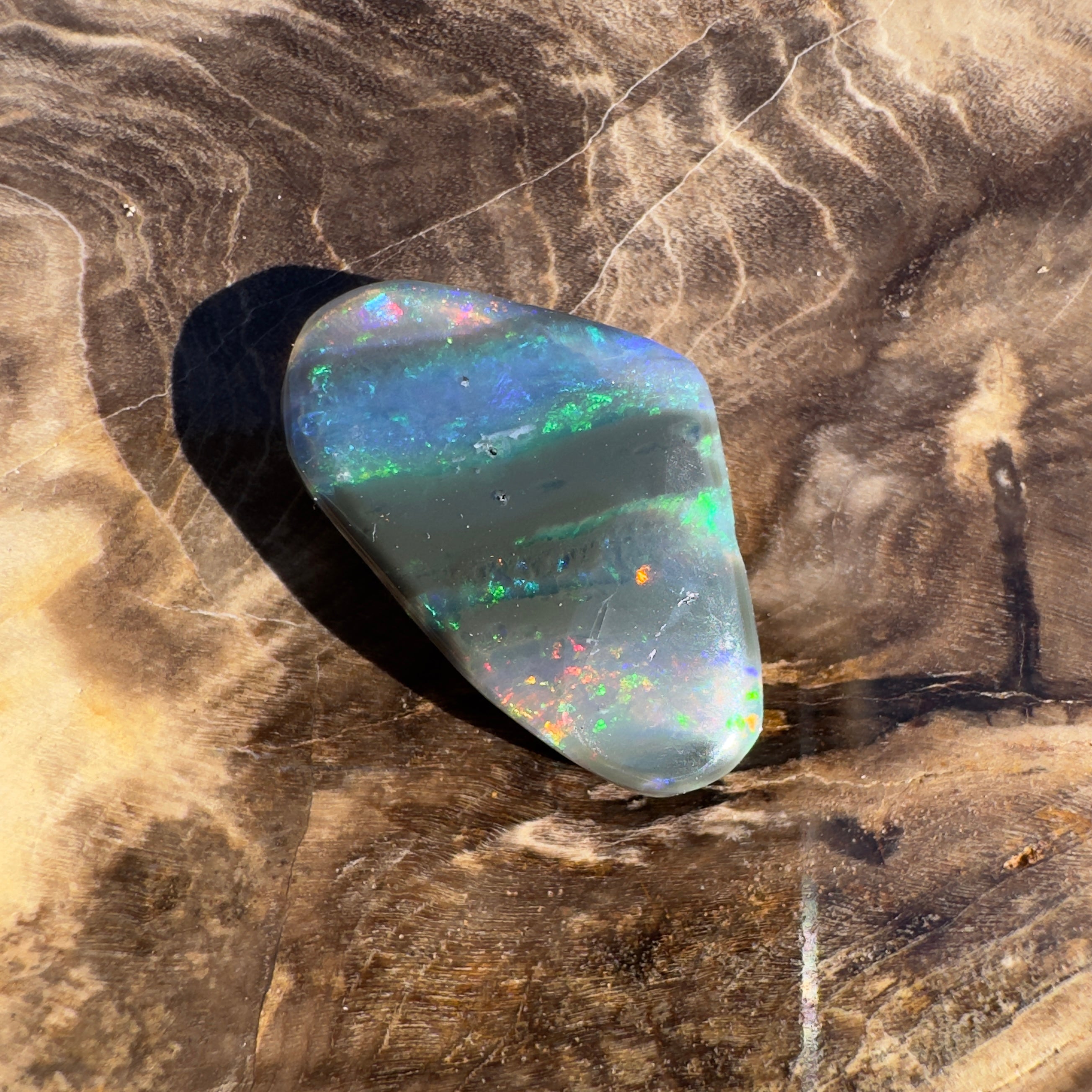 5ct Lightning Ridge Black Opal | Solid Australian Opal | Hand-Cut