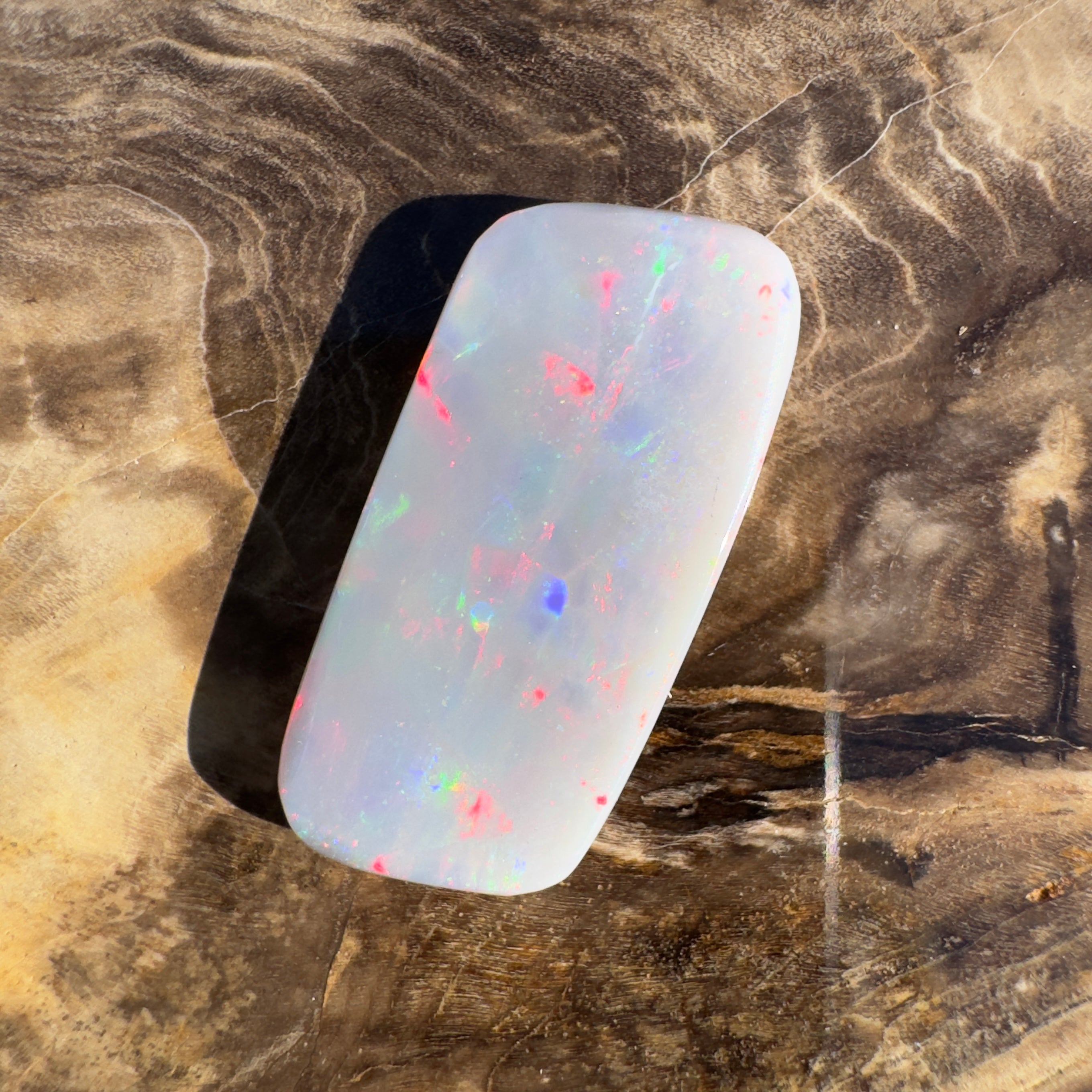 7.6ct Lightning Ridge Semi Black | Solid Australian Opal | Hand-Cut