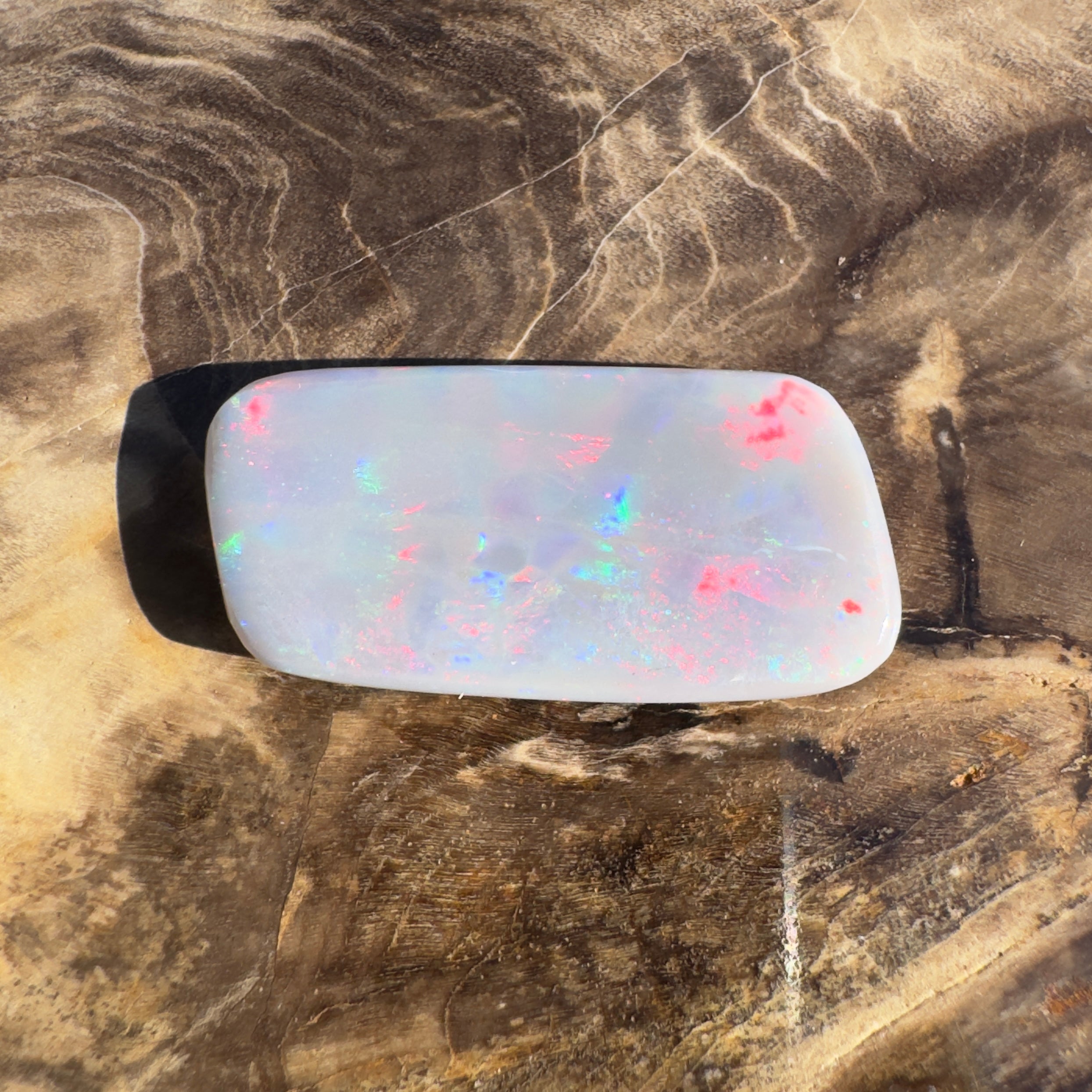 7.6ct Lightning Ridge Semi Black | Solid Australian Opal | Hand-Cut