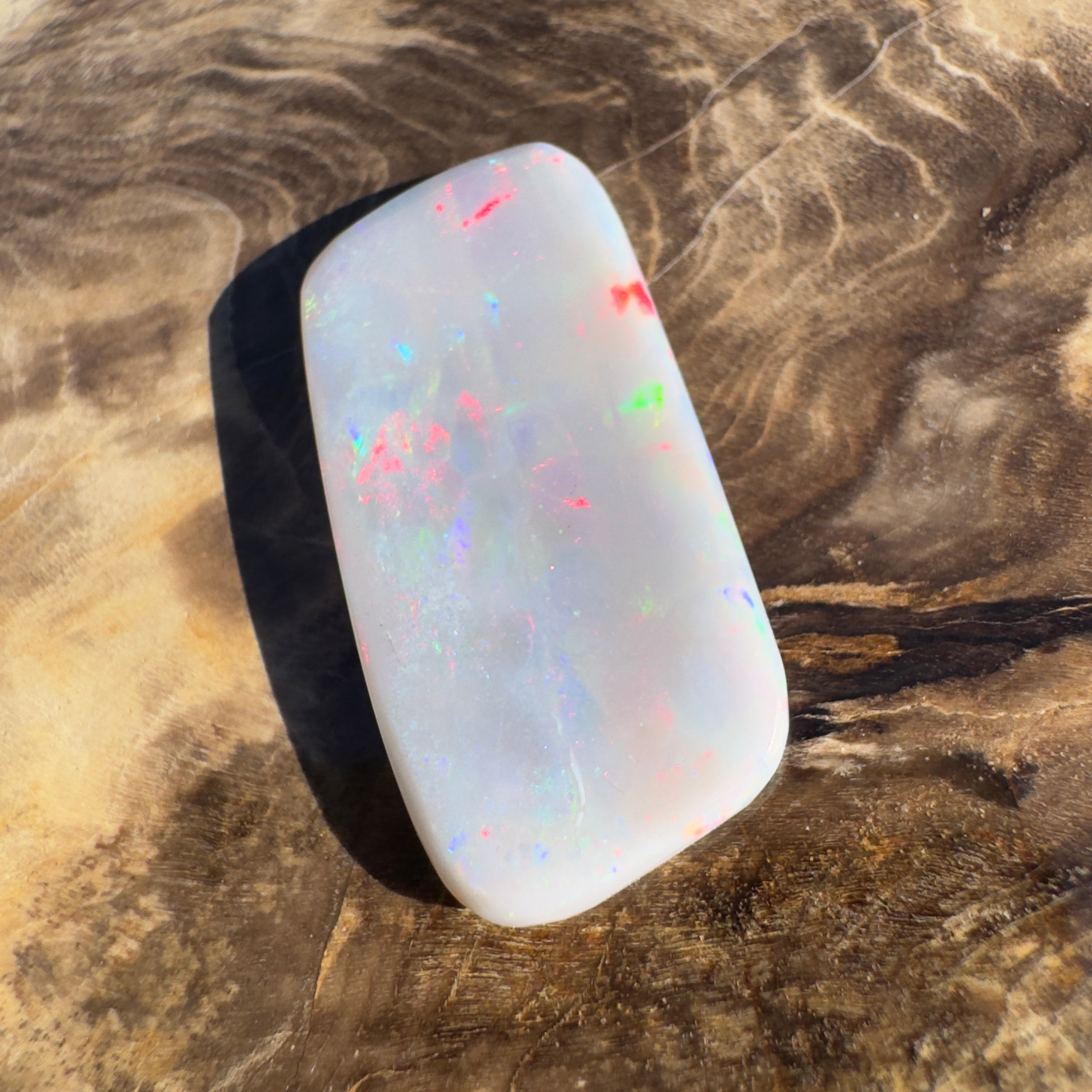 7.6ct Lightning Ridge Semi Black | Solid Australian Opal | Hand-Cut