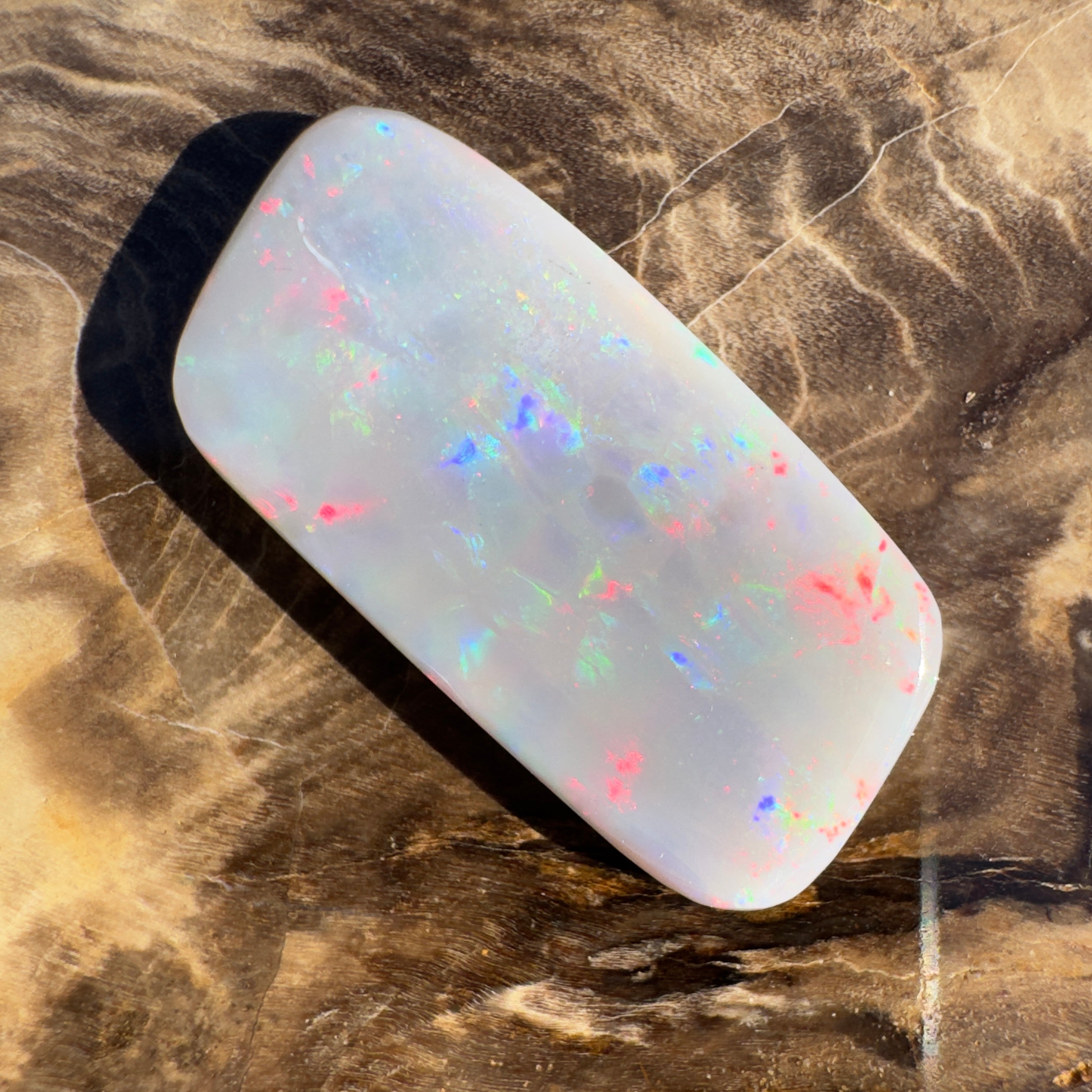 7.6ct Lightning Ridge Semi Black | Solid Australian Opal | Hand-Cut