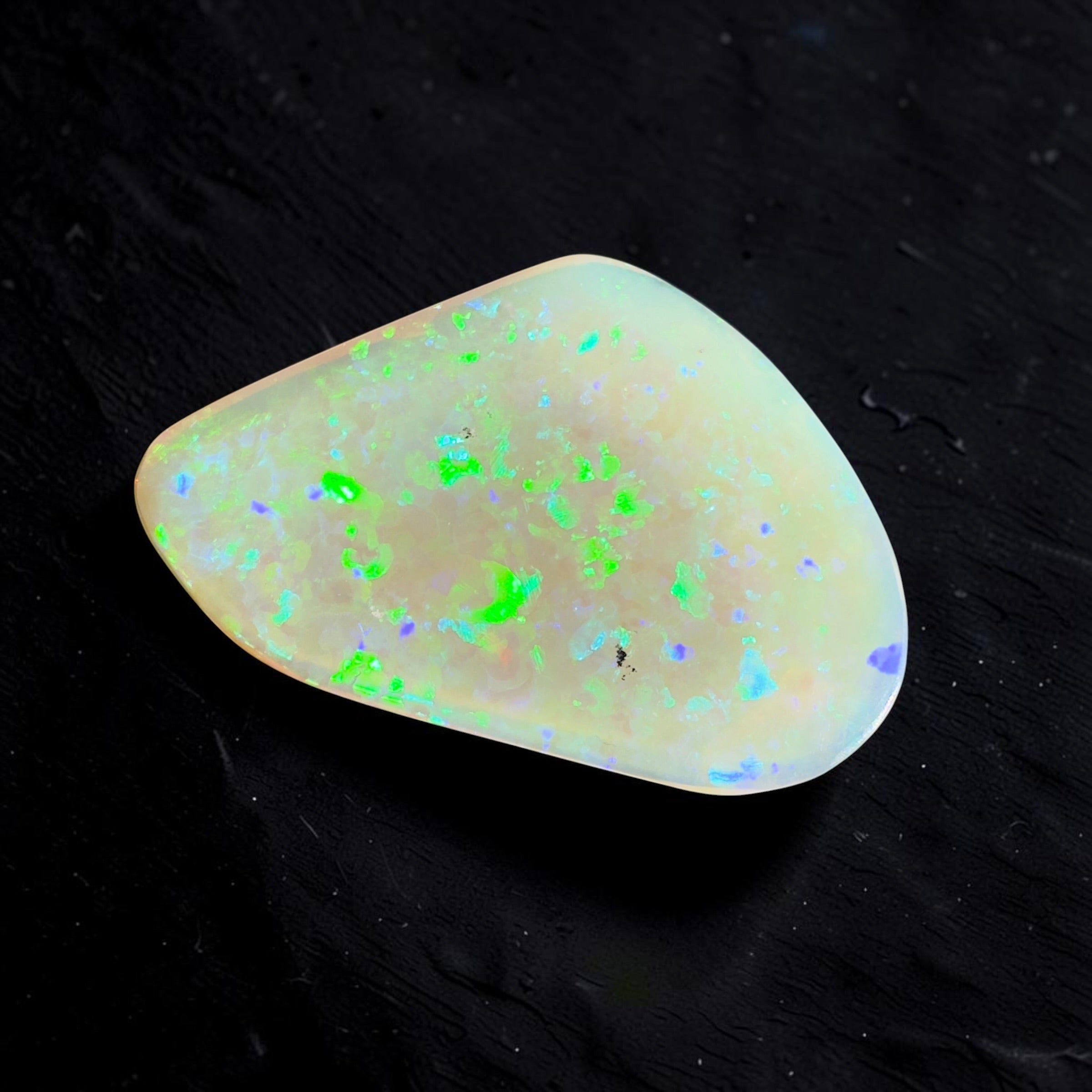 8.4ct Coober Pedy Dark Crystal | Solid Australian Opal | Hand-Cut