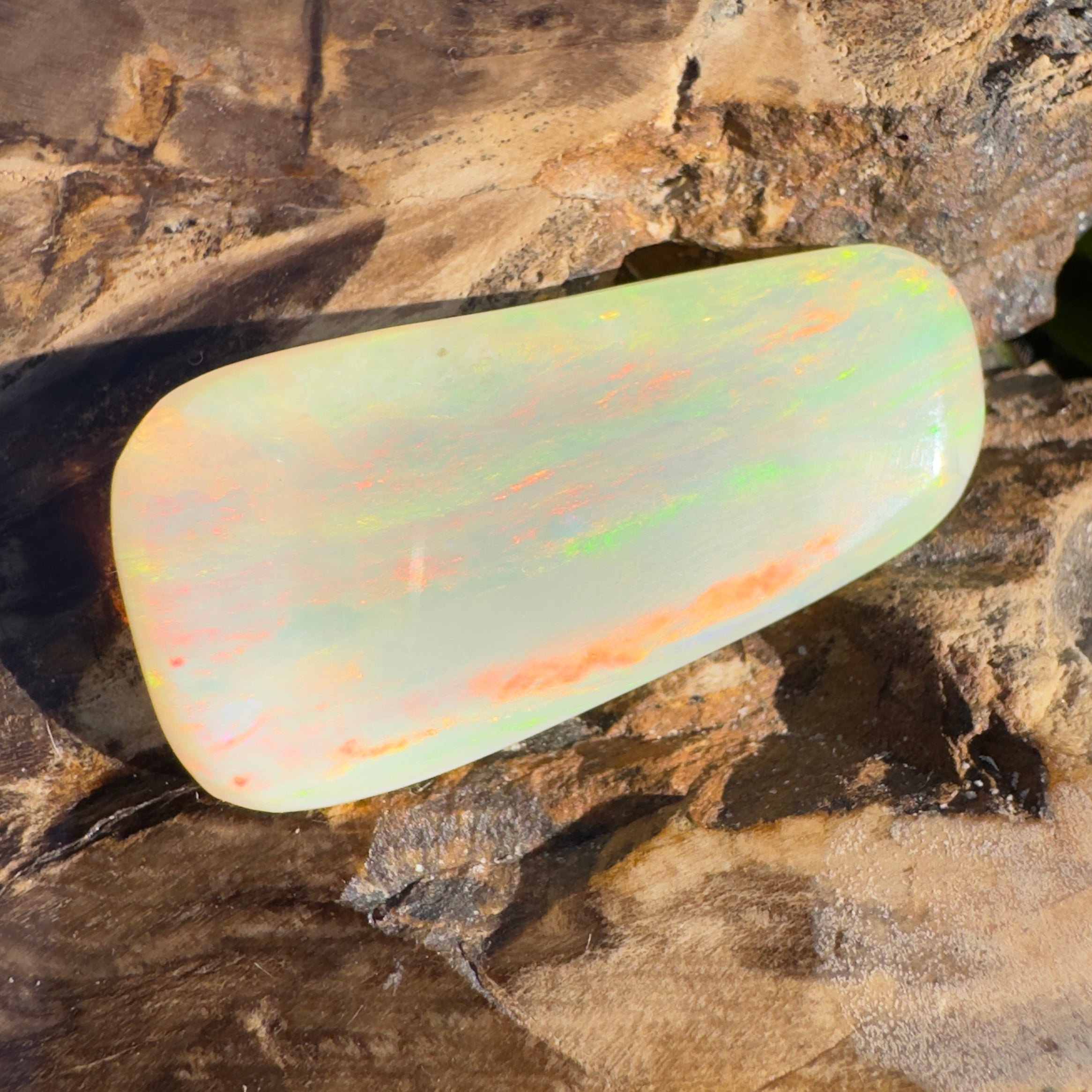 20.7ct Coober Pedy Opal | Solid Australian Opal | Hand-Cut