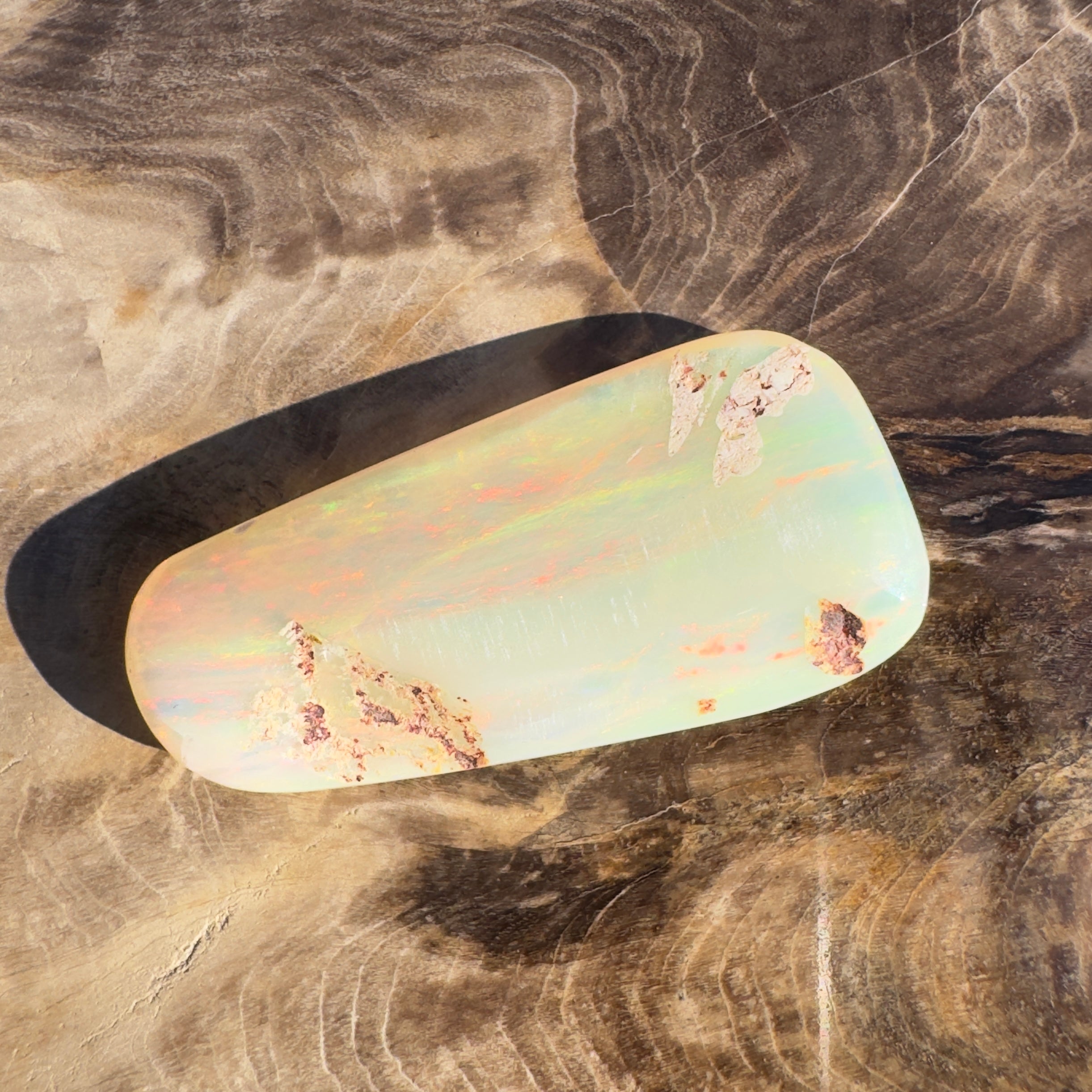 20.7ct Coober Pedy Opal | Solid Australian Opal | Hand-Cut