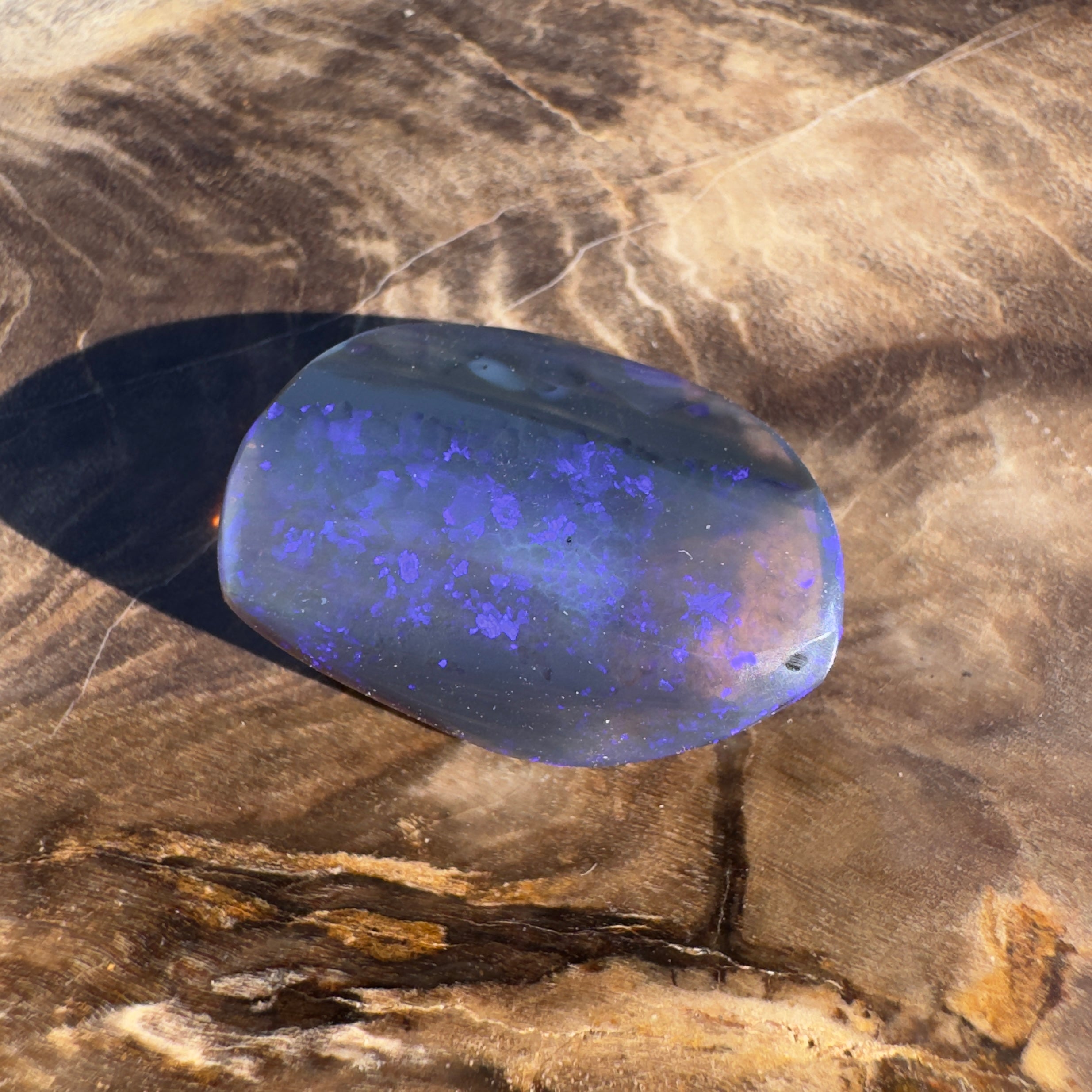6.3ct Lightning Ridge Black Opal | Solid Australian Opal | Hand-Cut