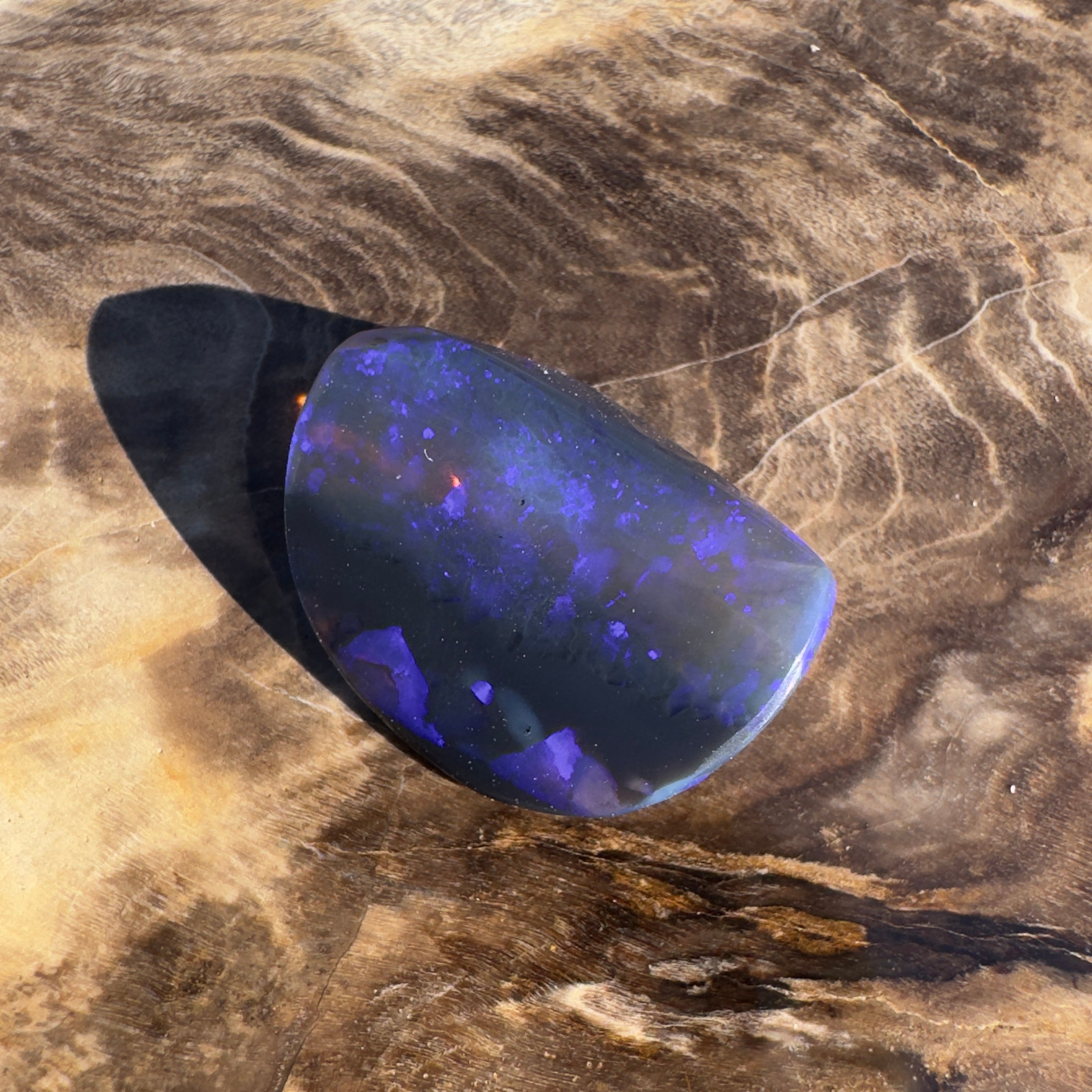 6.3ct Lightning Ridge Black Opal | Solid Australian Opal | Hand-Cut