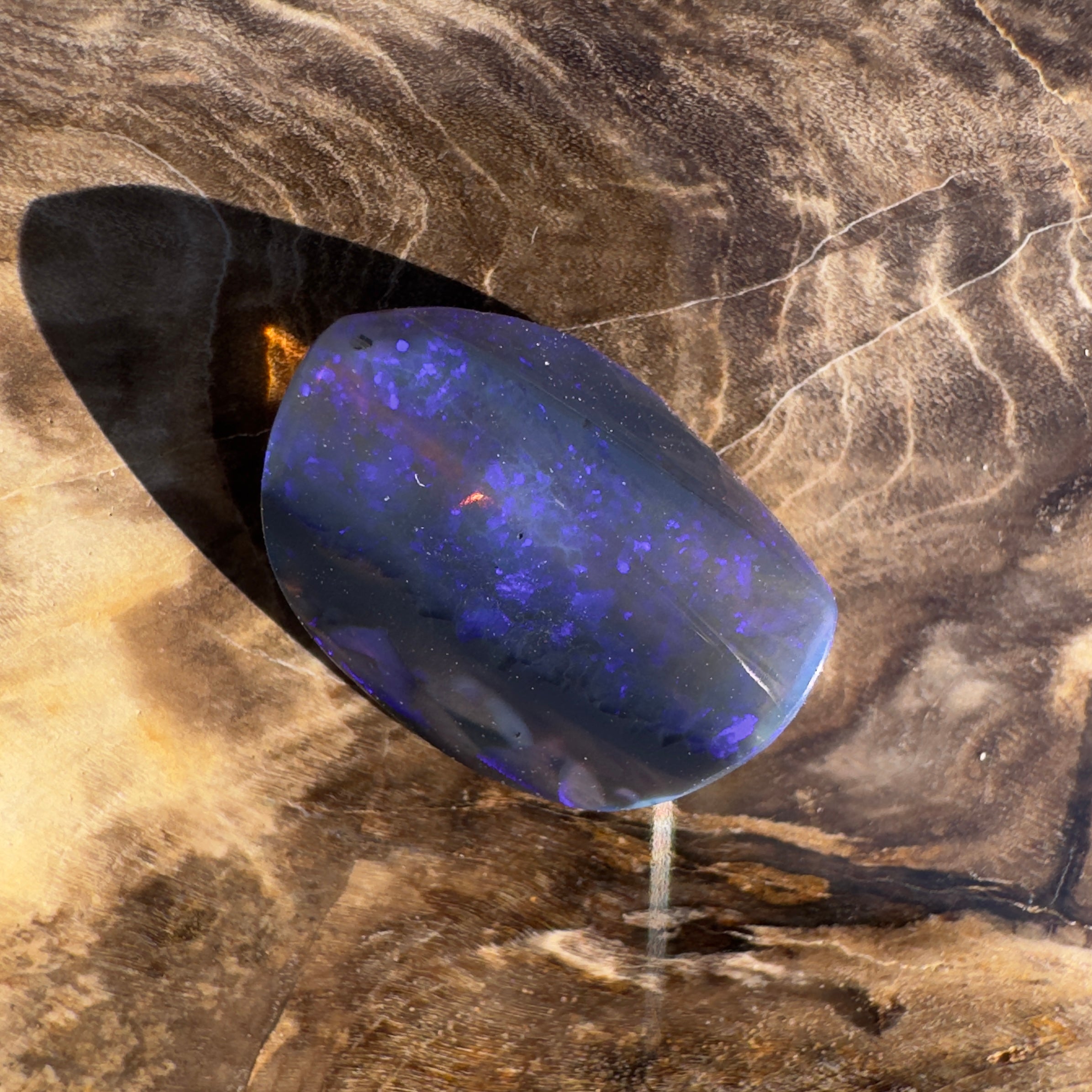 6.3ct Lightning Ridge Black Opal | Solid Australian Opal | Hand-Cut