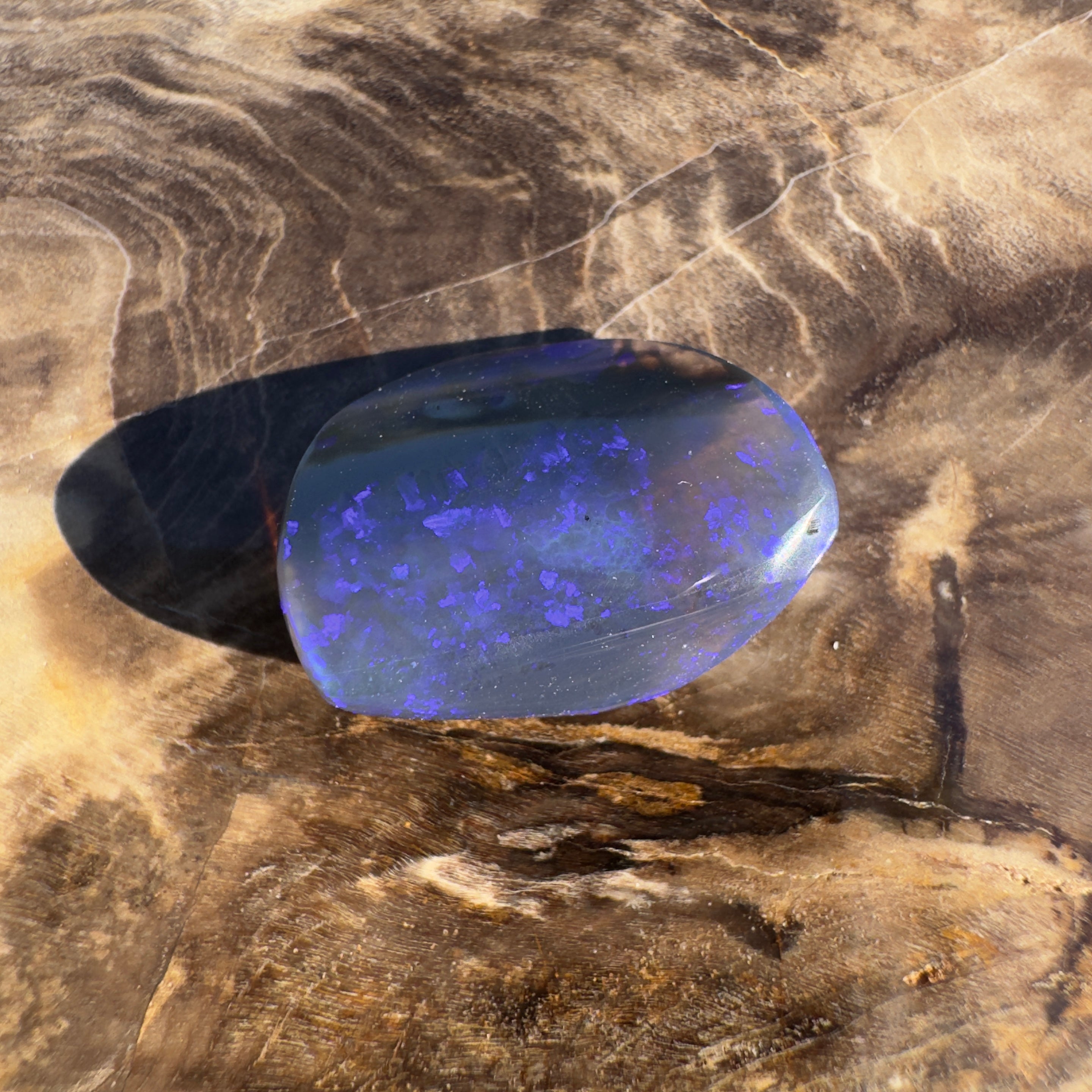 6.3ct Lightning Ridge Black Opal | Solid Australian Opal | Hand-Cut