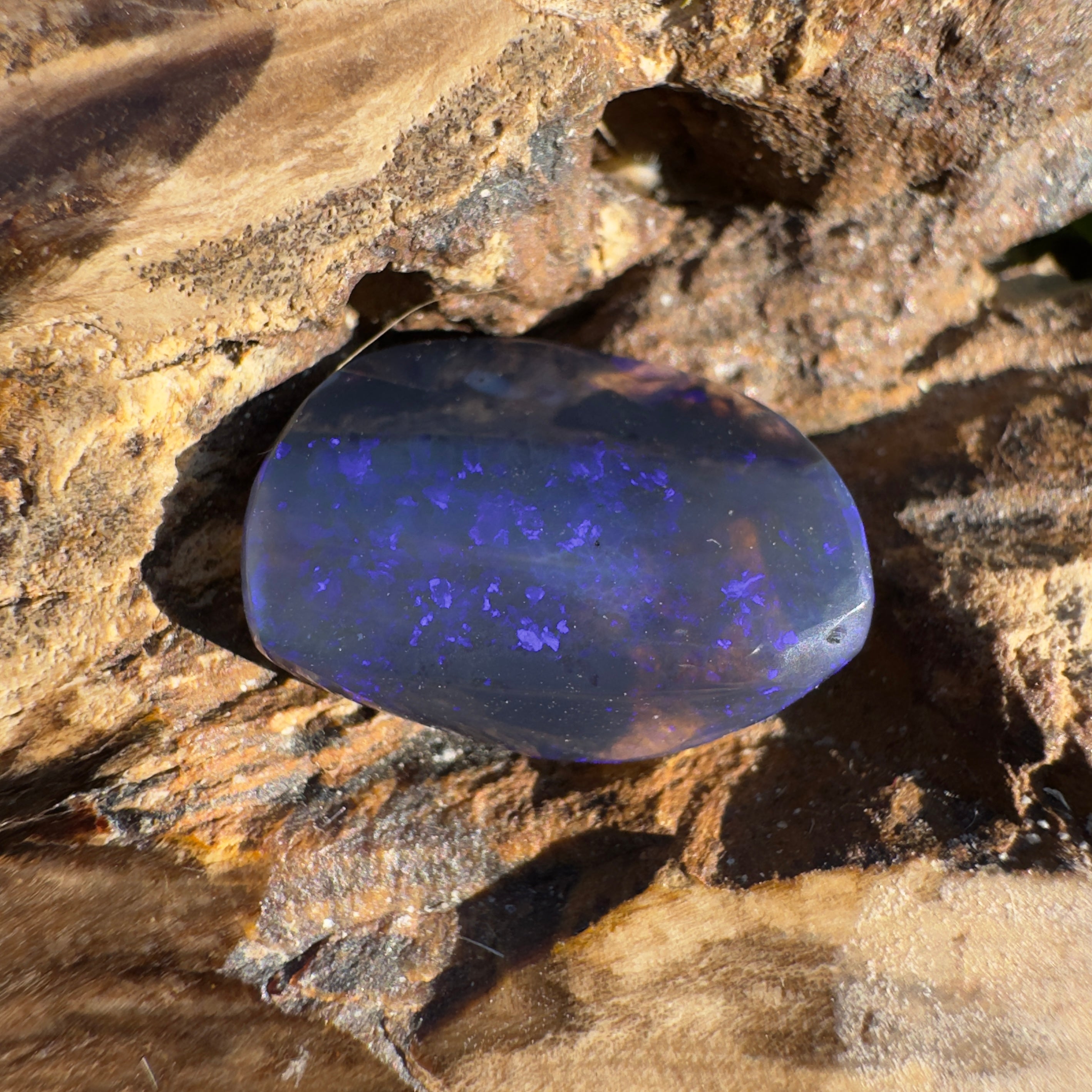 6.3ct Lightning Ridge Black Opal | Solid Australian Opal | Hand-Cut