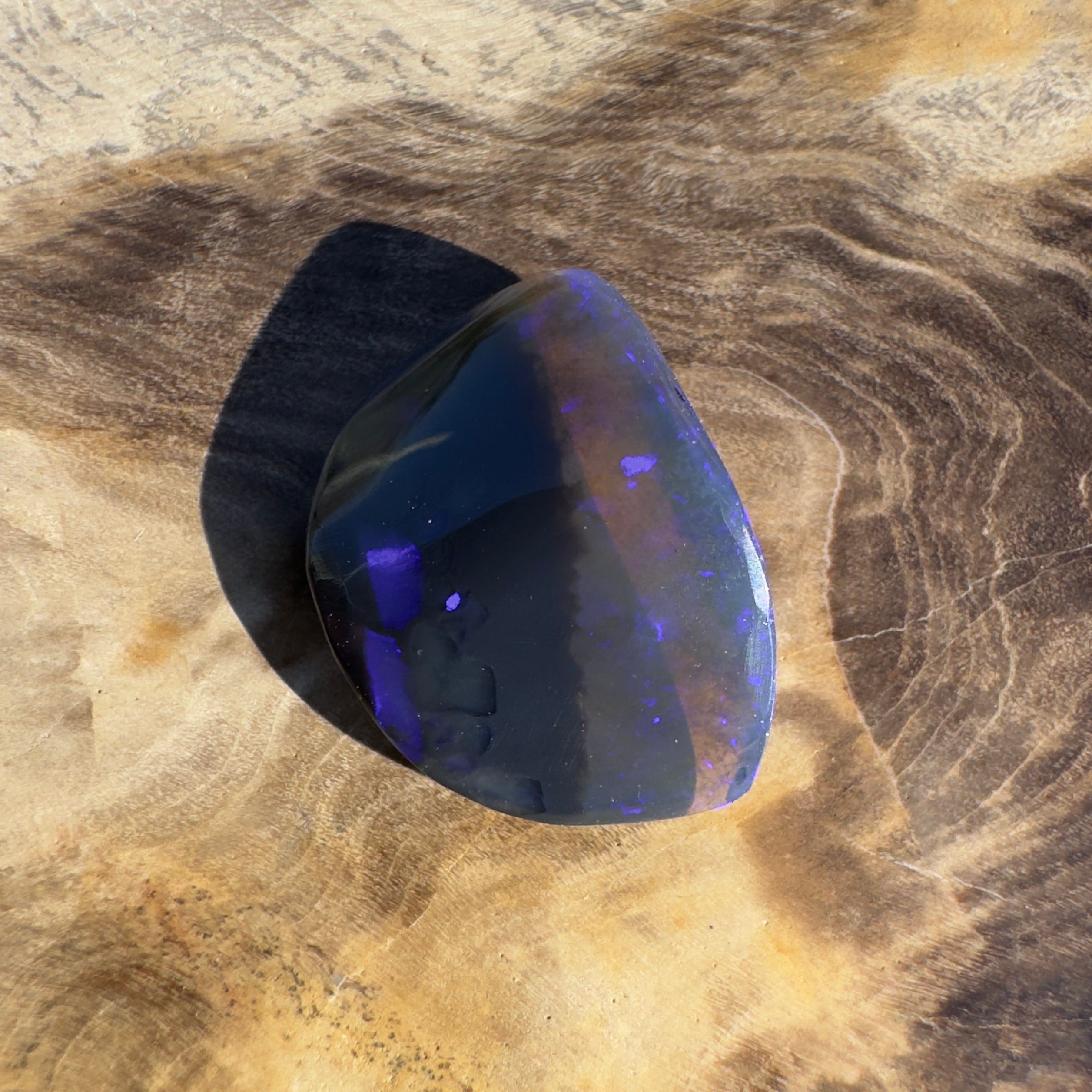 6.3ct Lightning Ridge Black Opal | Solid Australian Opal | Hand-Cut