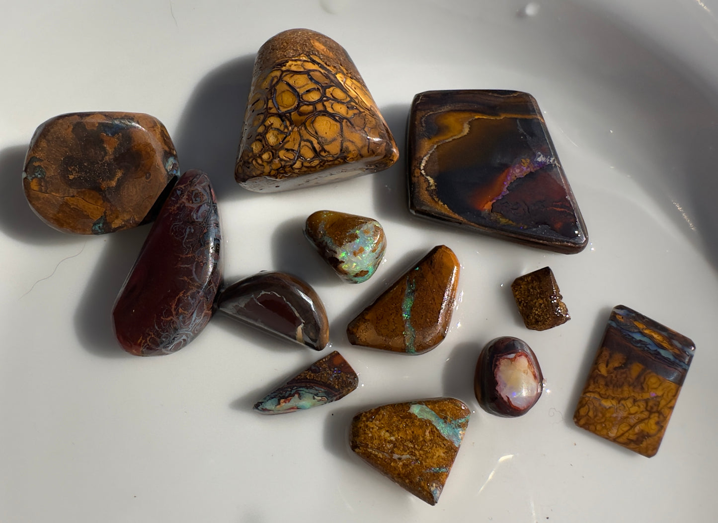 Yowah Nut and Koroit Queensland Boulder Opal Hand-Cut Rub Parcel 233carats | Iona Opal Australia