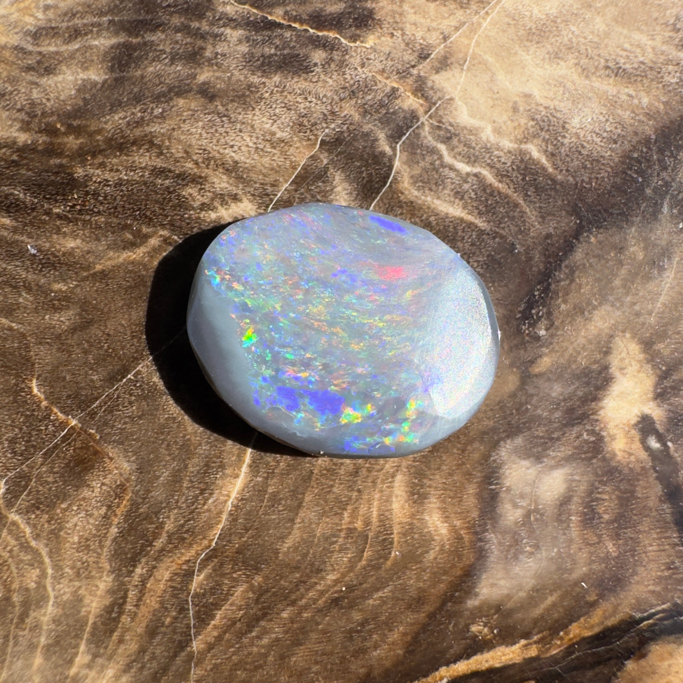2.1ct Lightning Ridge Semi Black Opal | Solid Australian Opal | Hand-Cut