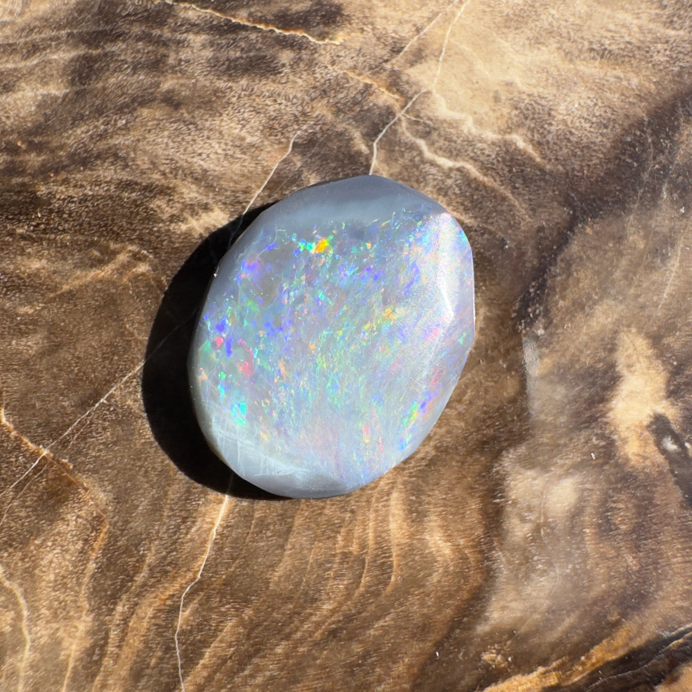 2.1ct Lightning Ridge Semi Black Opal | Solid Australian Opal | Hand-Cut