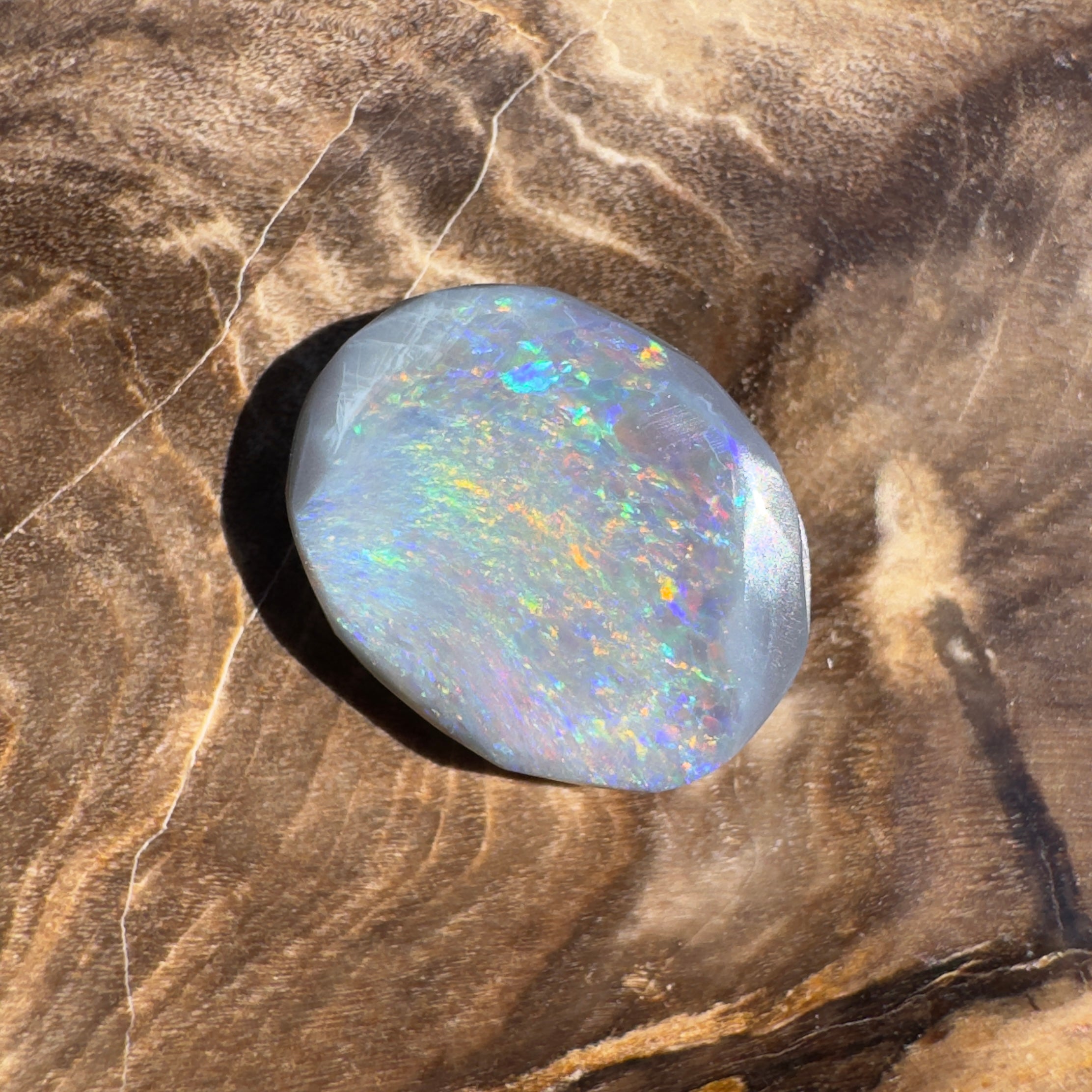 2.1ct Lightning Ridge Semi Black Opal | Solid Australian Opal | Hand-Cut