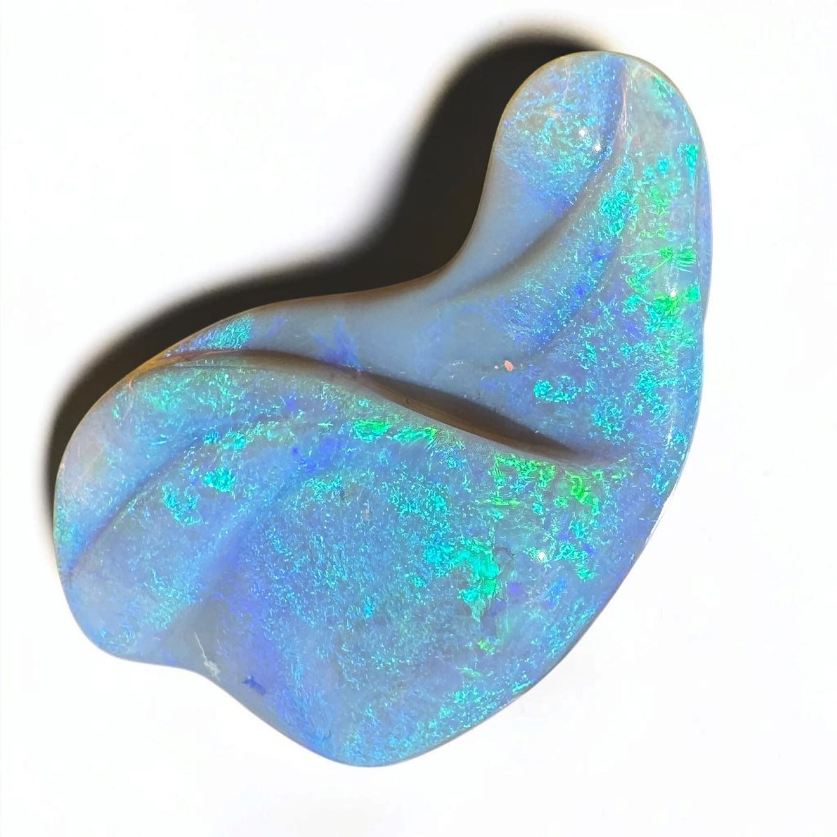 23.8ct Coober Pedy Dark Crystal Opal Carving | Solid Australian Opal | Hand-Carved