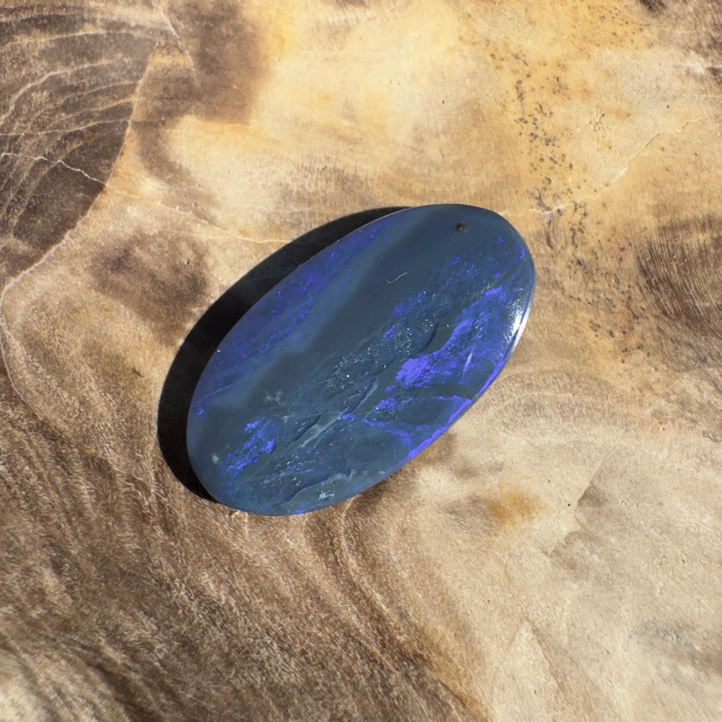 2.2ct Lightning Ridge Black Opal | Solid Australian Opal | Hand-Cut