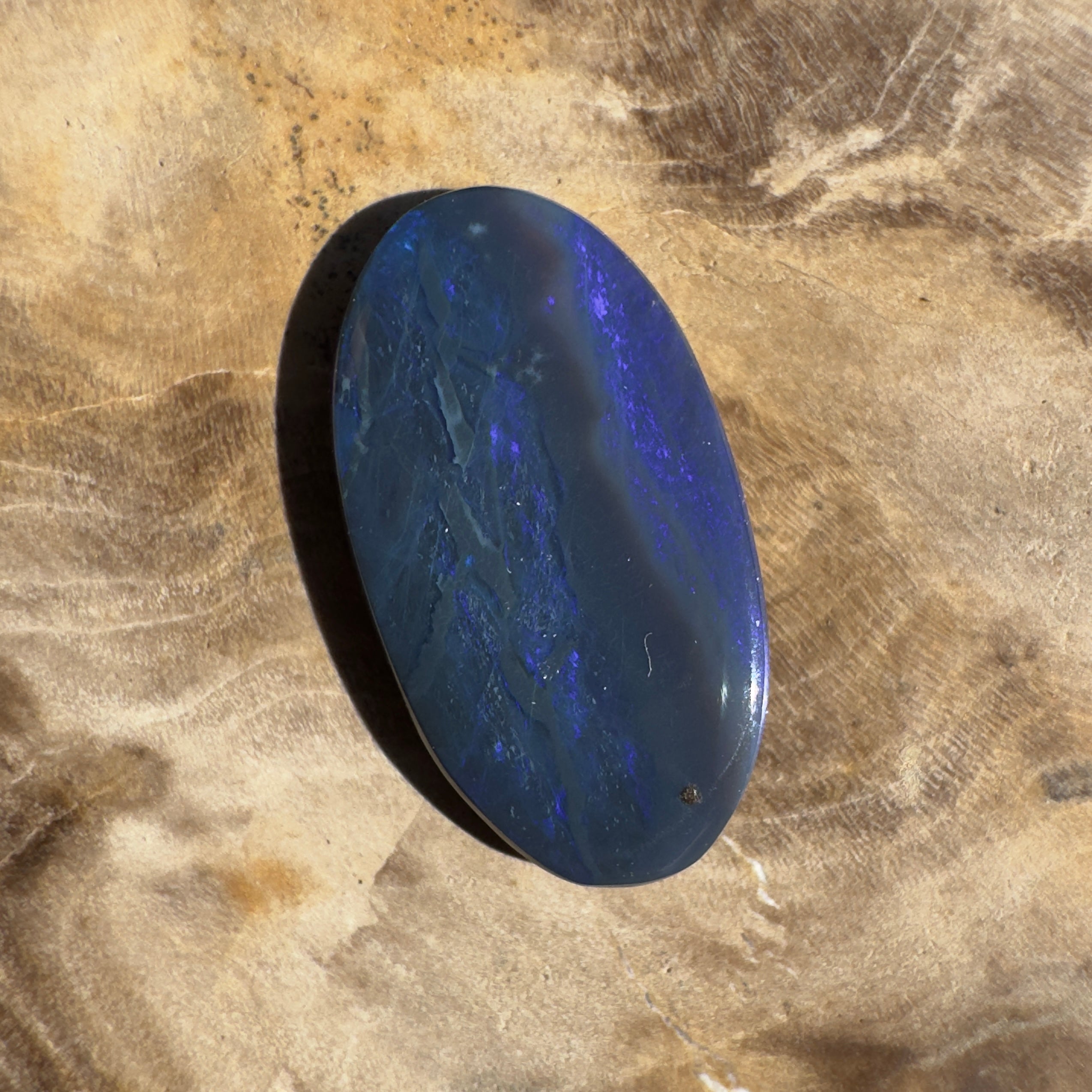 2.2ct Lightning Ridge Black Opal | Solid Australian Opal | Hand-Cut