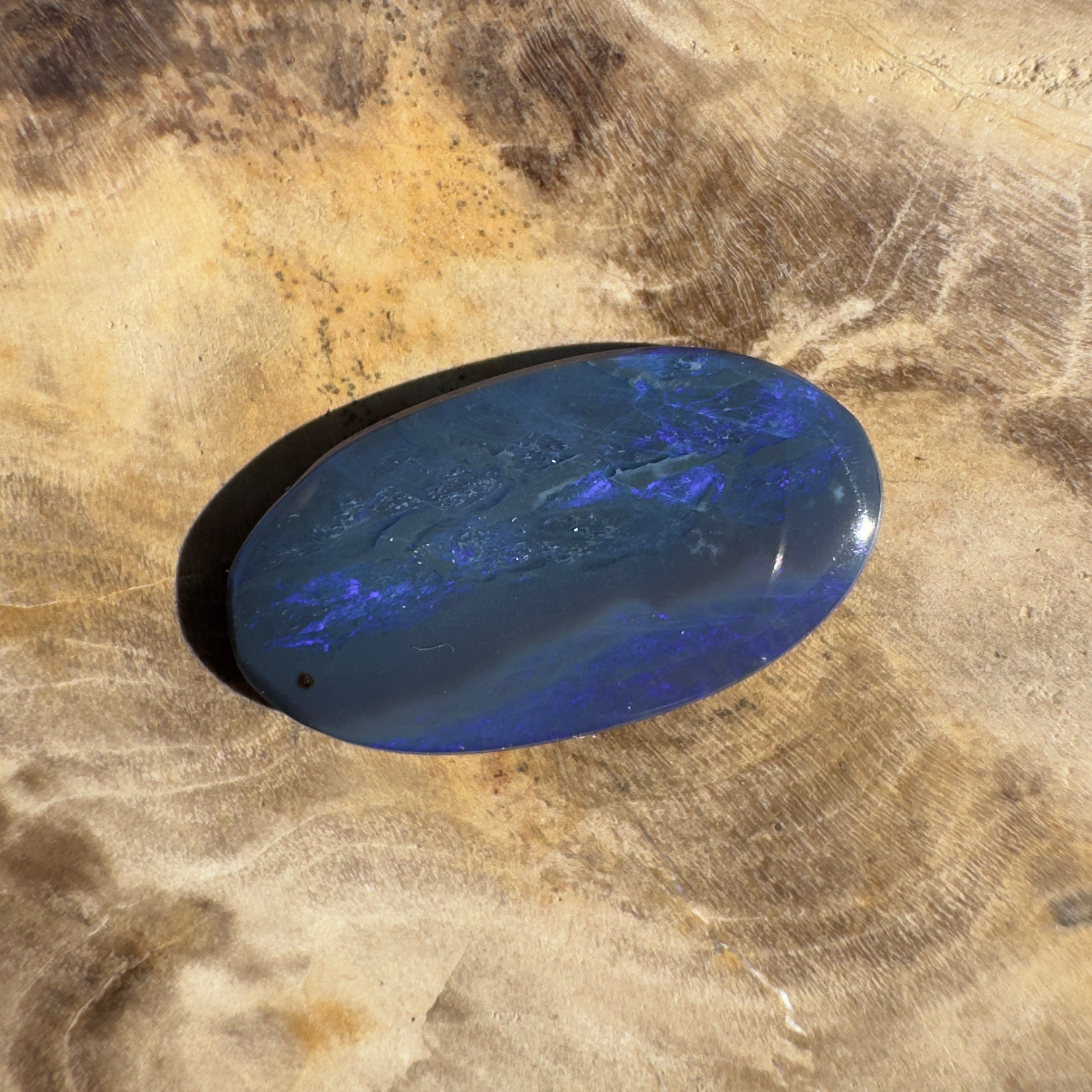 2.2ct Lightning Ridge Black Opal | Solid Australian Opal | Hand-Cut