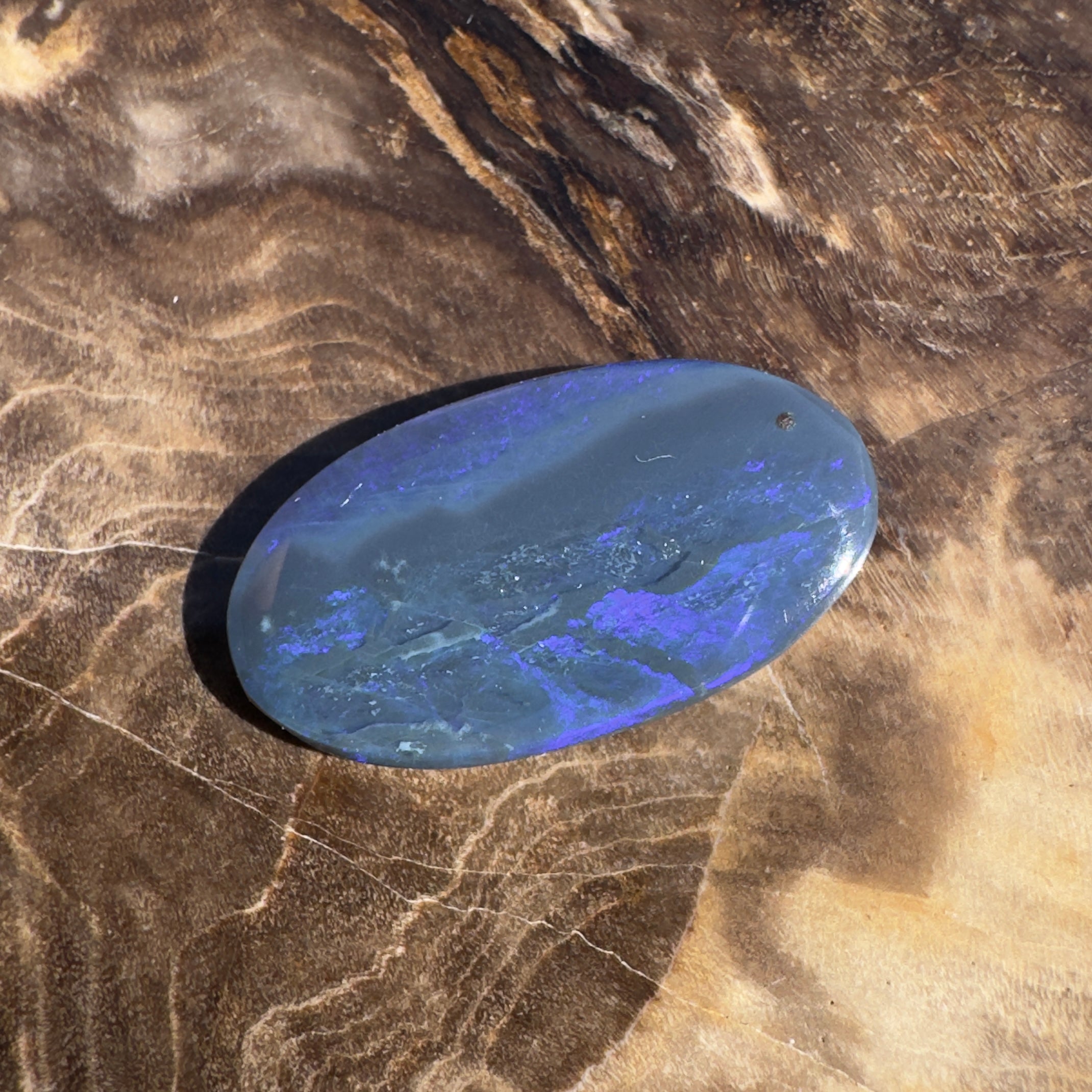 2.2ct Lightning Ridge Black Opal | Solid Australian Opal | Hand-Cut