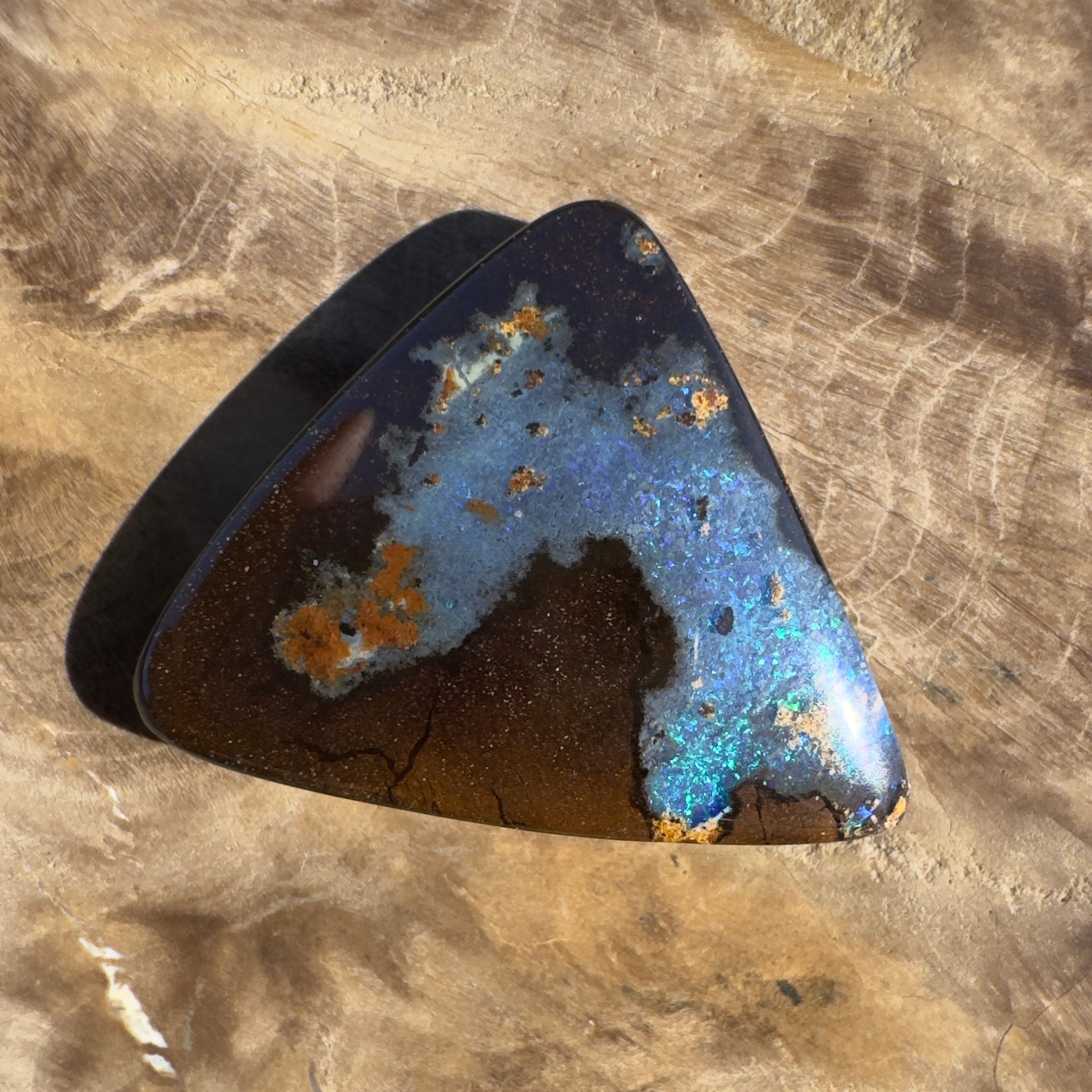 16ct Queensland Boulder Opal | Solid Australian Opal | Hand-Cut