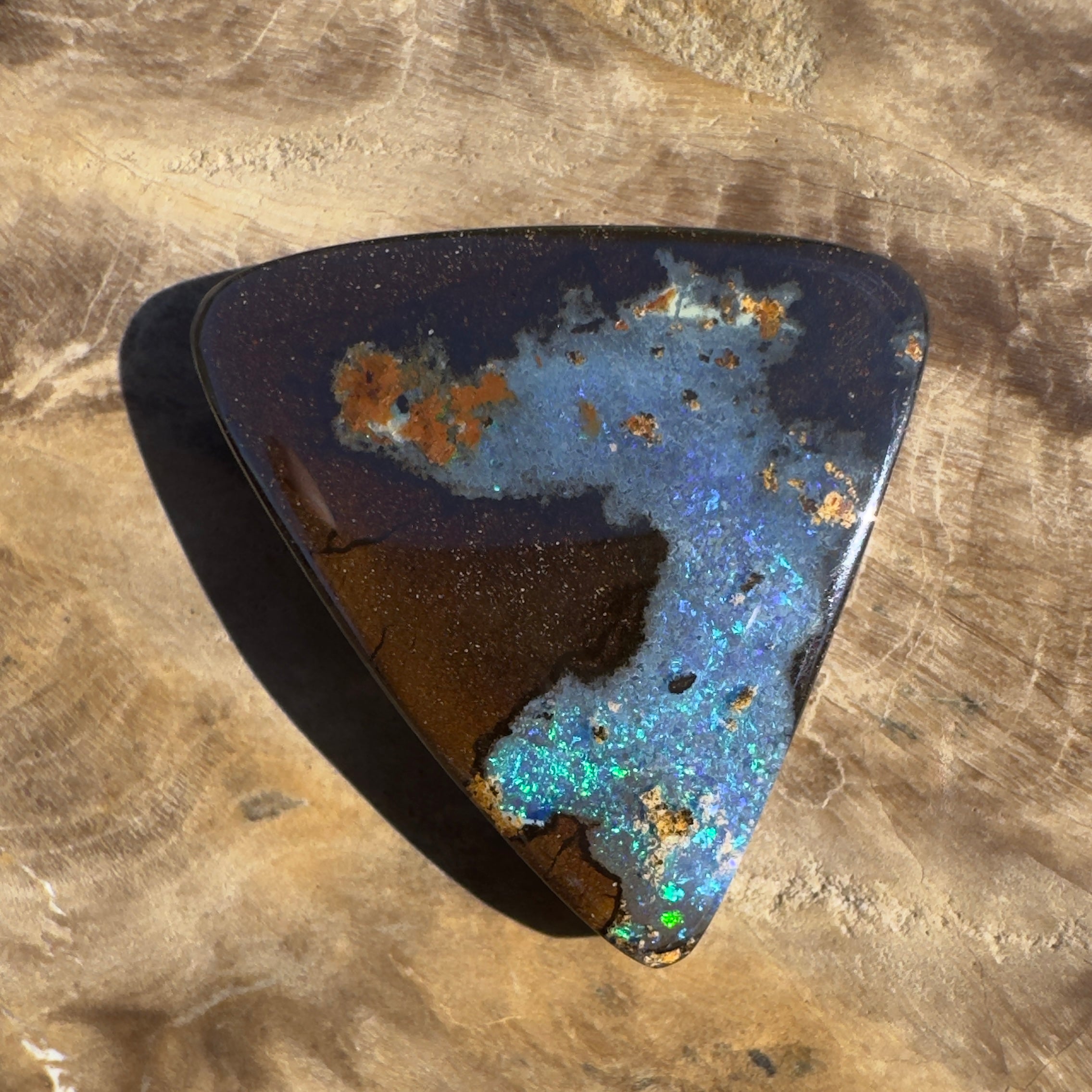 16ct Queensland Boulder Opal | Solid Australian Opal | Hand-Cut