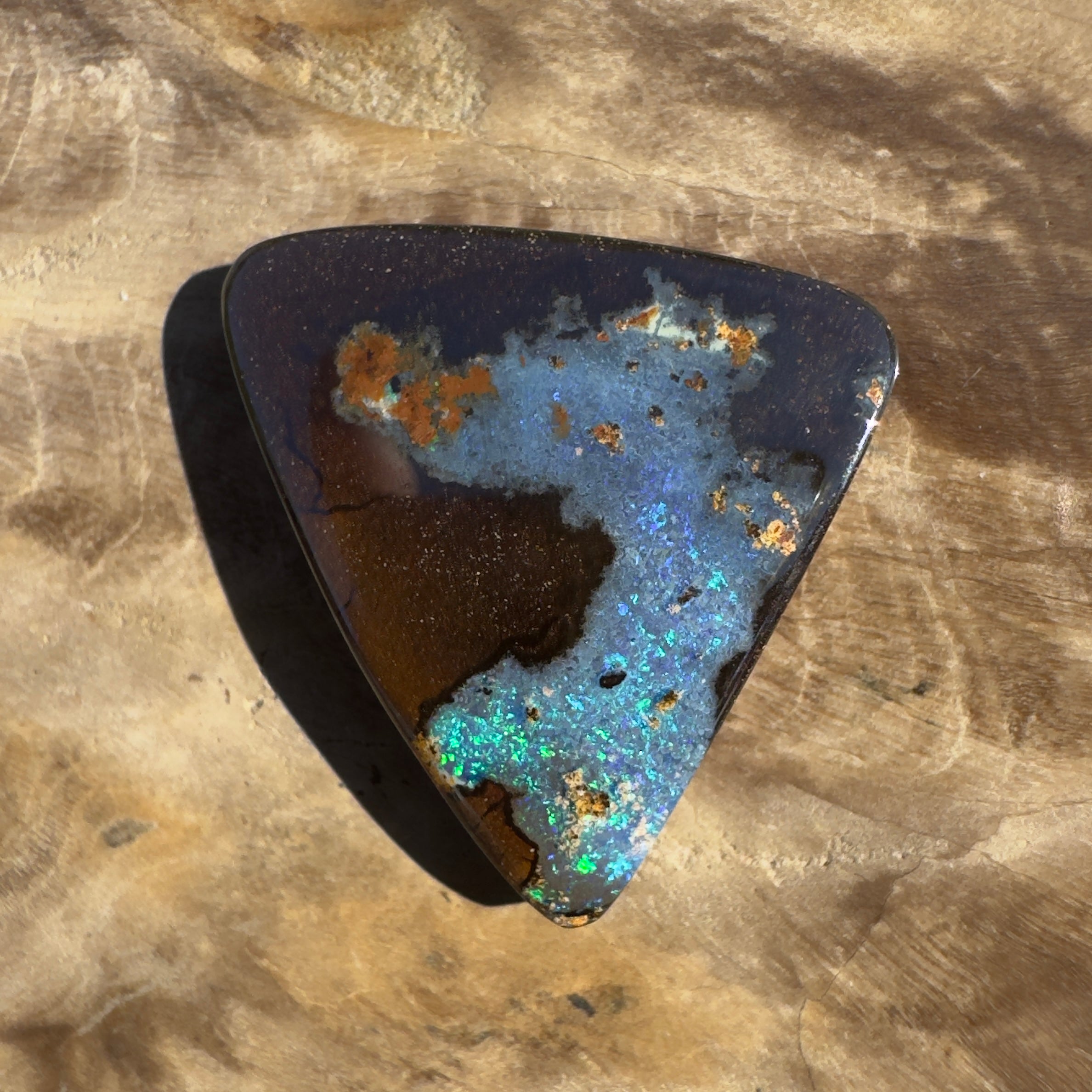 16ct Queensland Boulder Opal | Solid Australian Opal | Hand-Cut