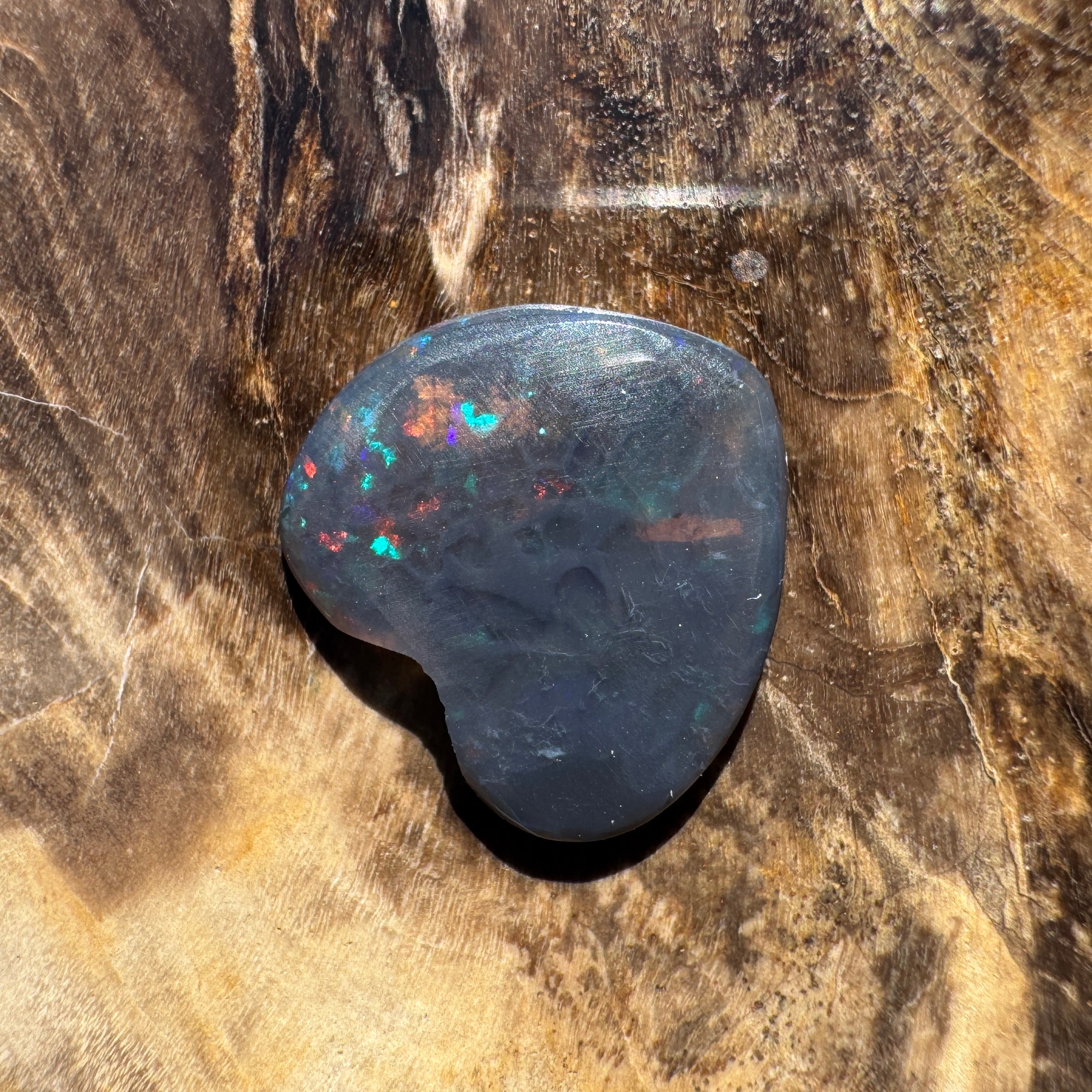 1.8ct Lightning Ridge Black Opal | Solid Australian Opal | Hand-Cut