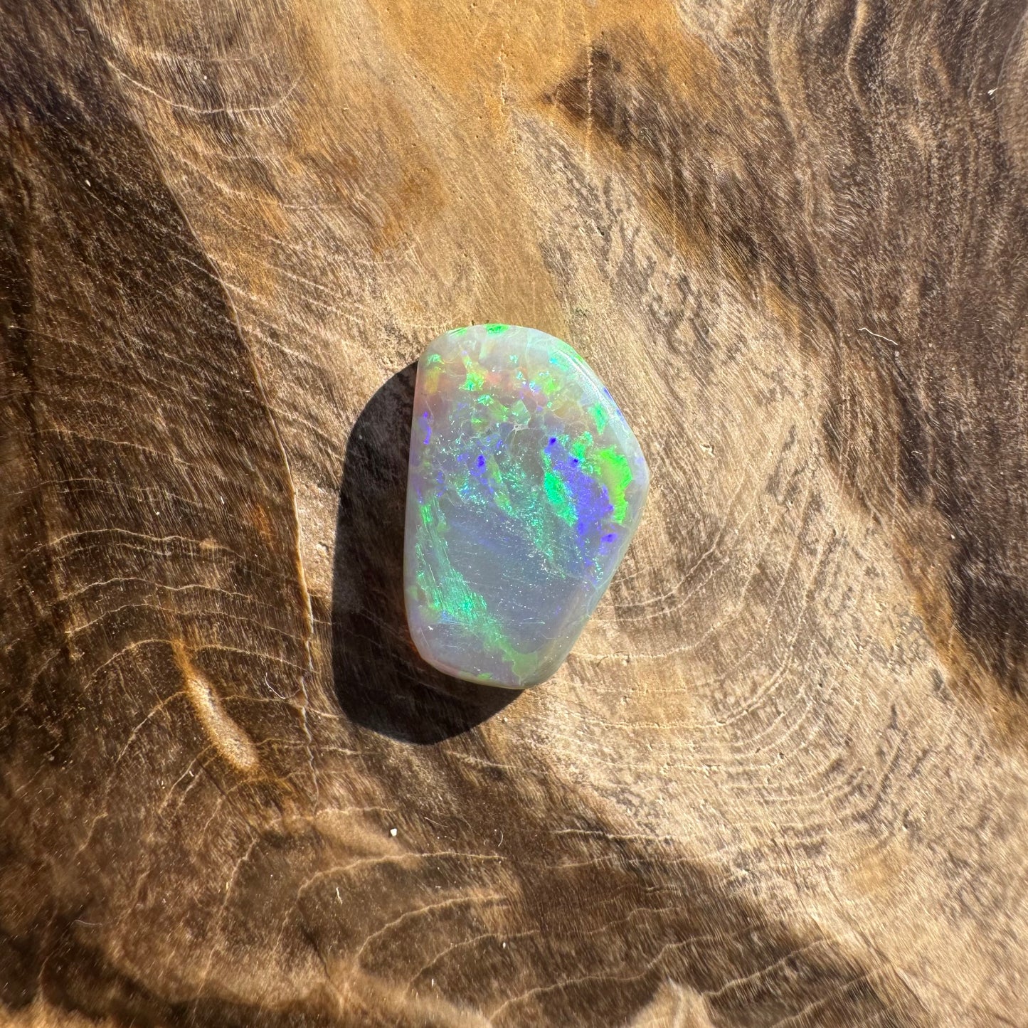 Hand-Cut Solid Lightning Ridge Semi Black Opal 1.6carat - Iona Opal Australia