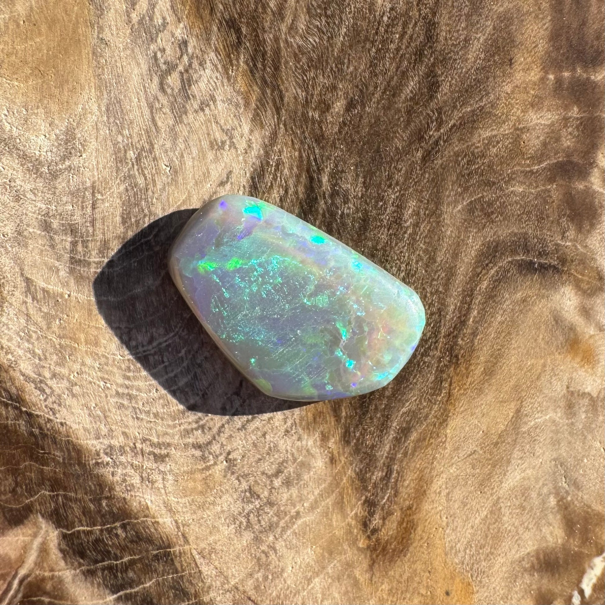 Hand-Cut Solid Lightning Ridge Semi Black Opal 1.6carat - Iona Opal Australia