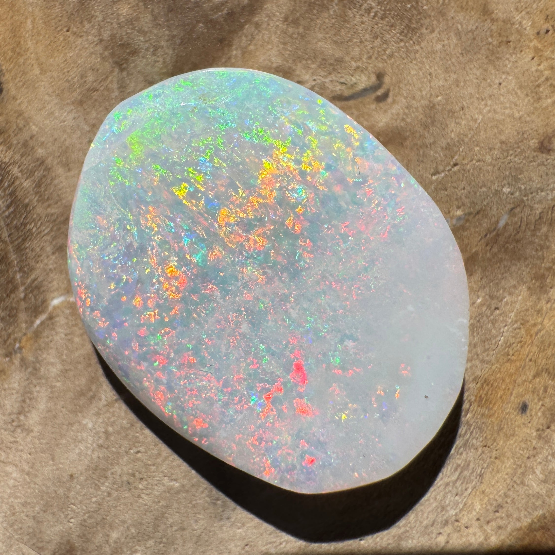 2.4ct Coober Pedy Opal | Solid Australian Opal | Hand-Cut