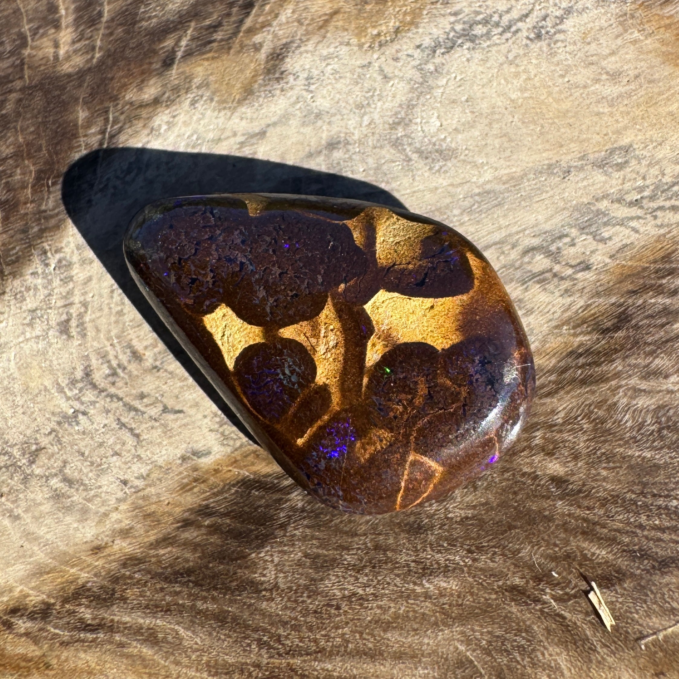 6.3ct Queensland Boulder Opal | Solid Australian Opal | Hand-Cut