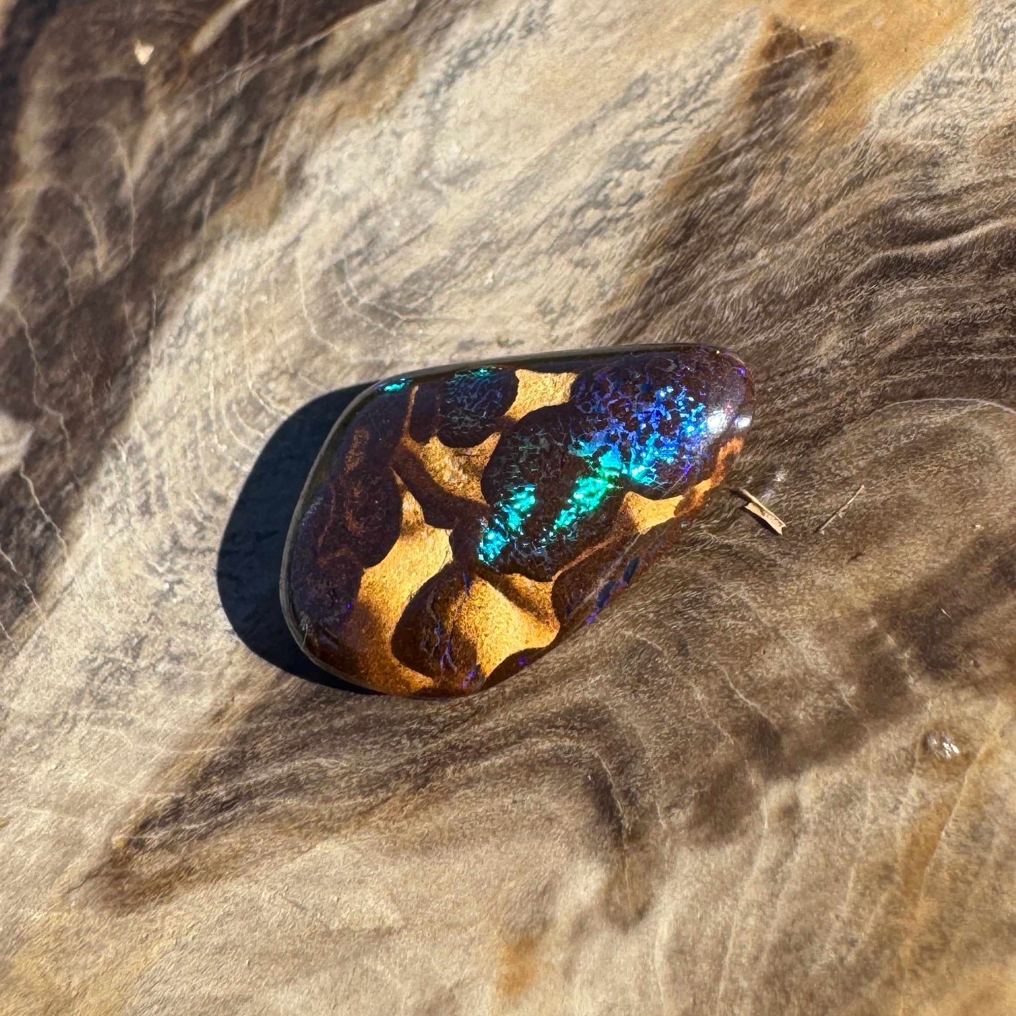 6.3ct Queensland Boulder Opal | Solid Australian Opal | Hand-Cut