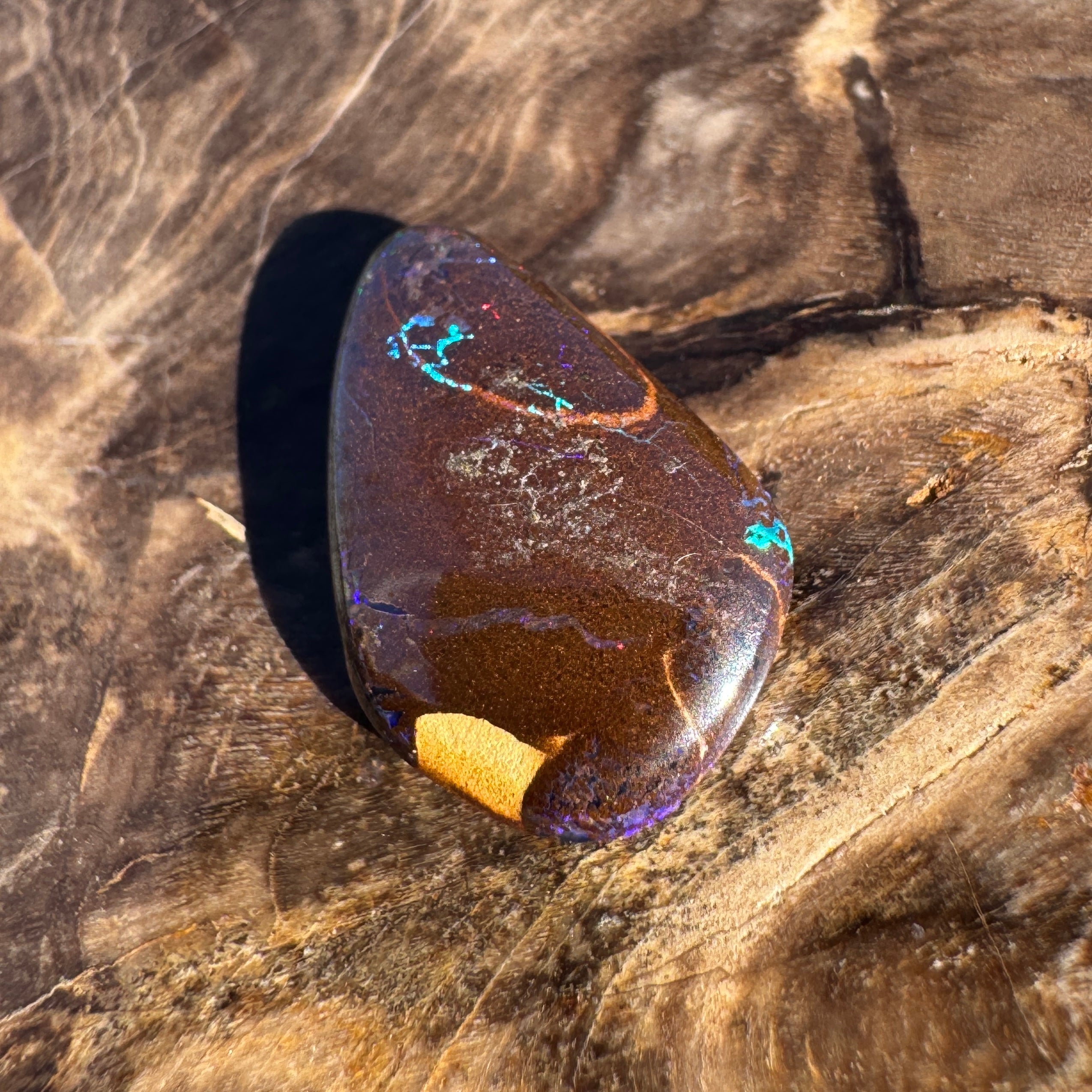 6.3ct Queensland Boulder Opal | Solid Australian Opal | Hand-Cut