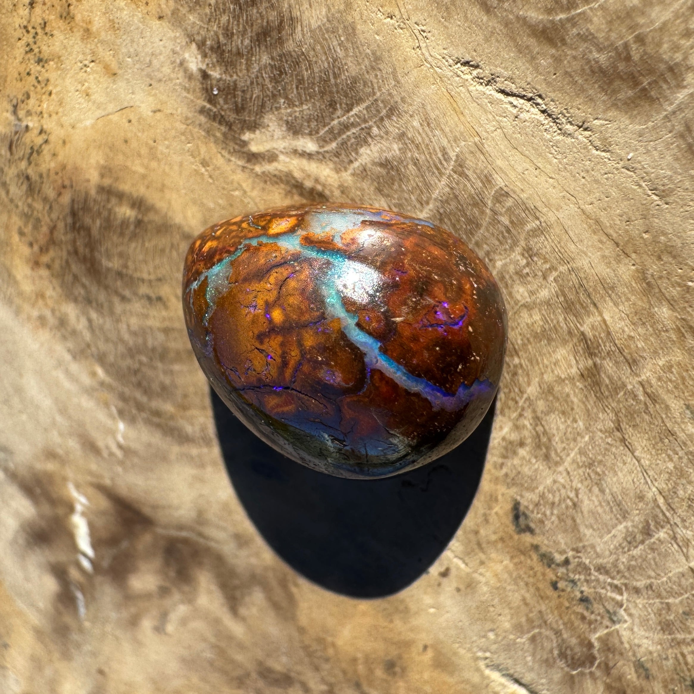 8.1ct Queensland Boulder Opal | Solid Australian Opal | Hand-Cut