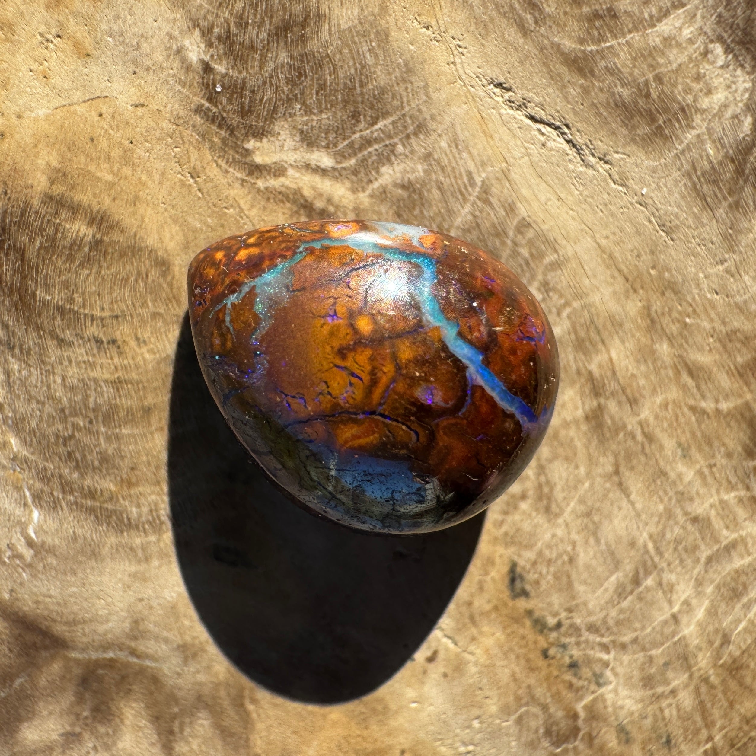 8.1ct Queensland Boulder Opal | Solid Australian Opal | Hand-Cut