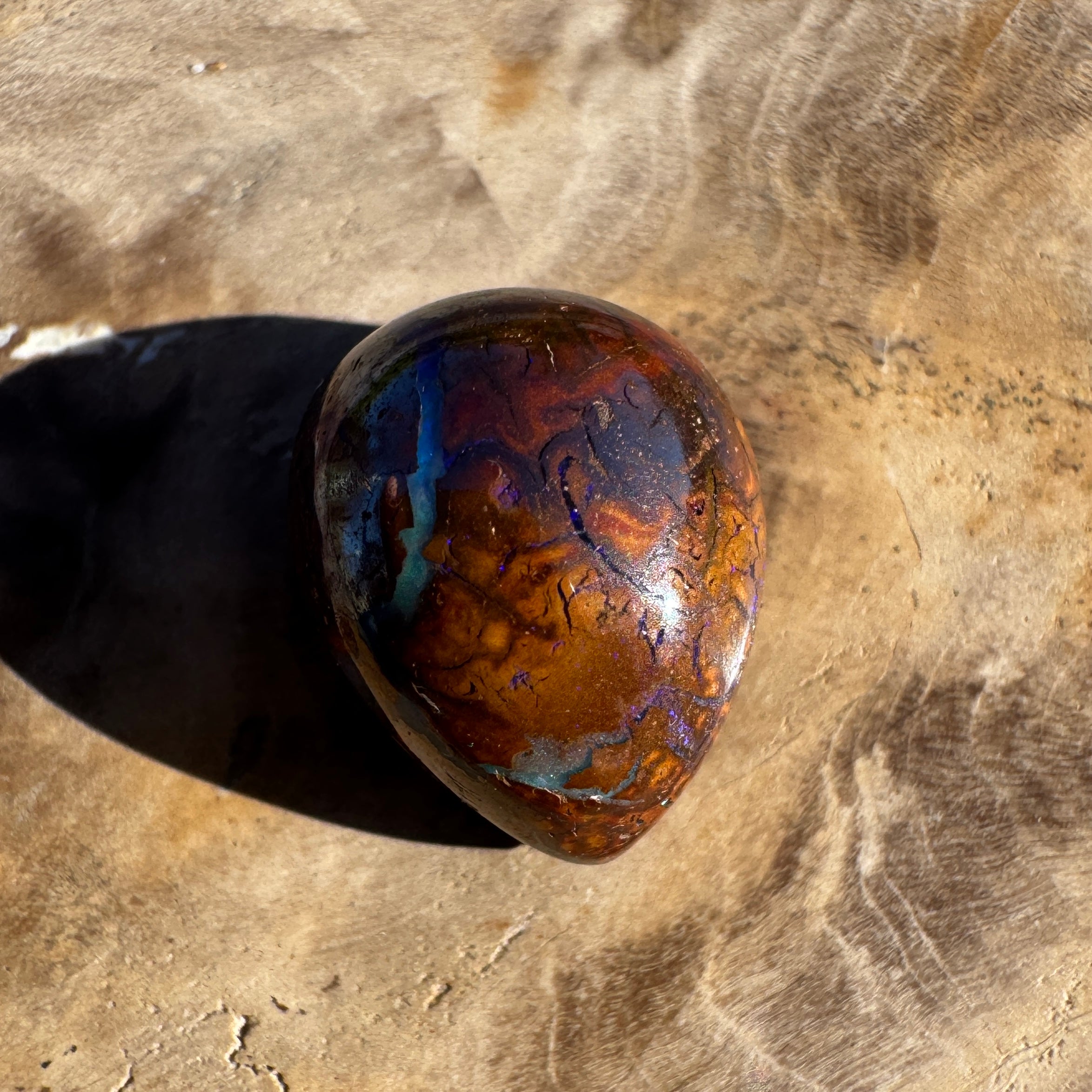 8.1ct Queensland Boulder Opal | Solid Australian Opal | Hand-Cut