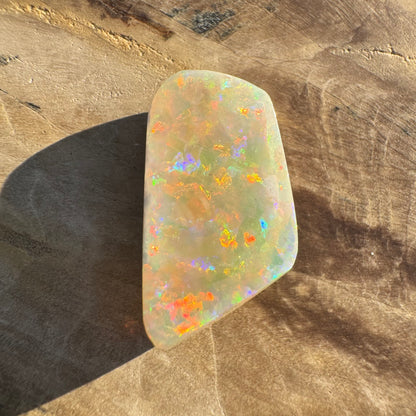 Coober Pedy Belemnite Opal (Fossil Opal Squid) 5.8carat Solid Hand-Cut - Iona Opal Australia