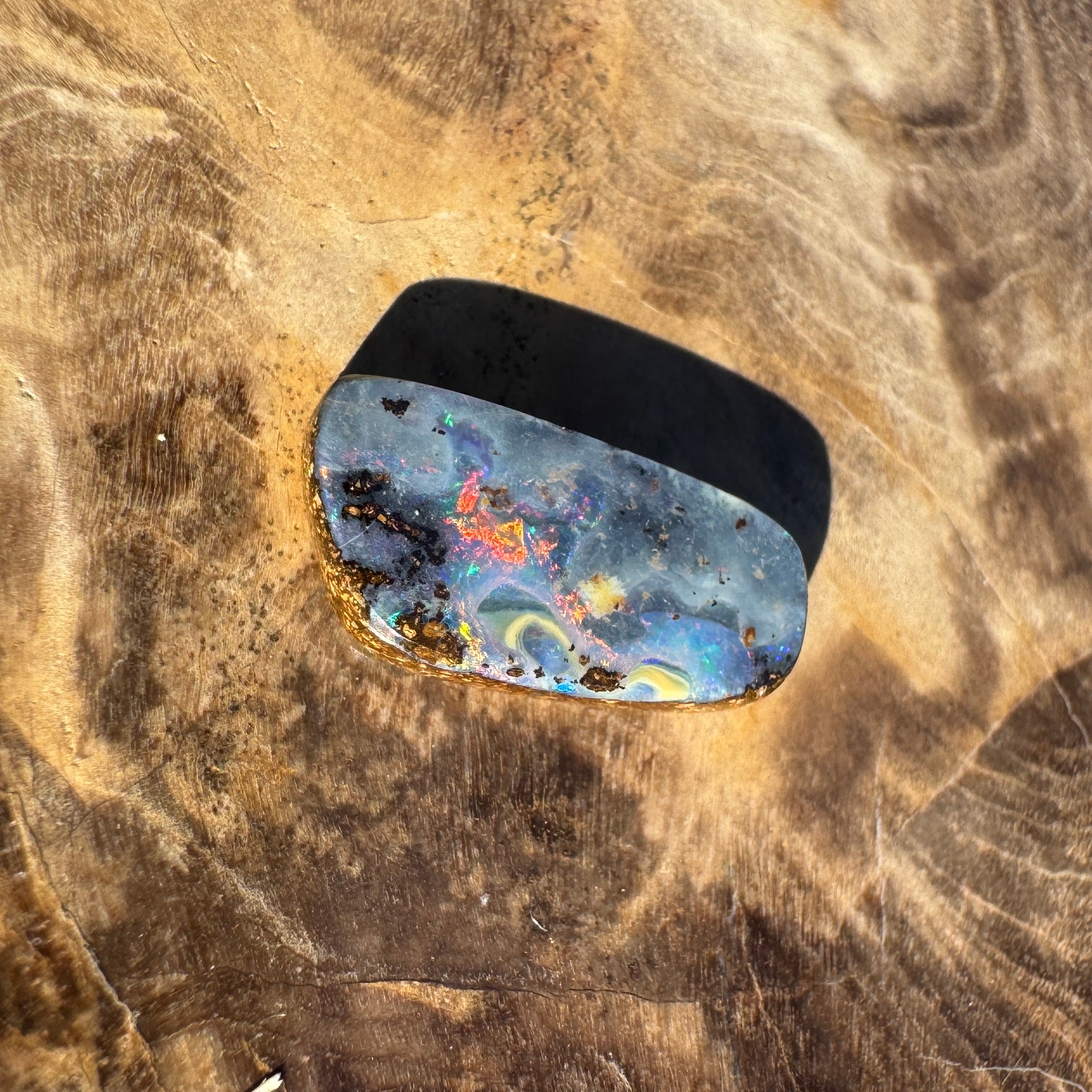 2.3ct Queensland Boulder Opal | Solid Australian Opal | Hand-Cut