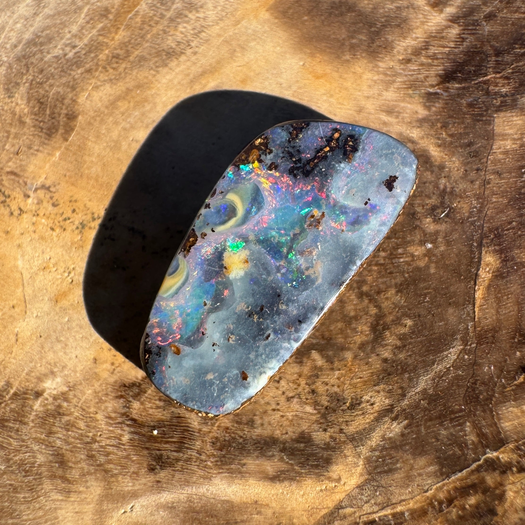 2.3ct Queensland Boulder Opal | Solid Australian Opal | Hand-Cut