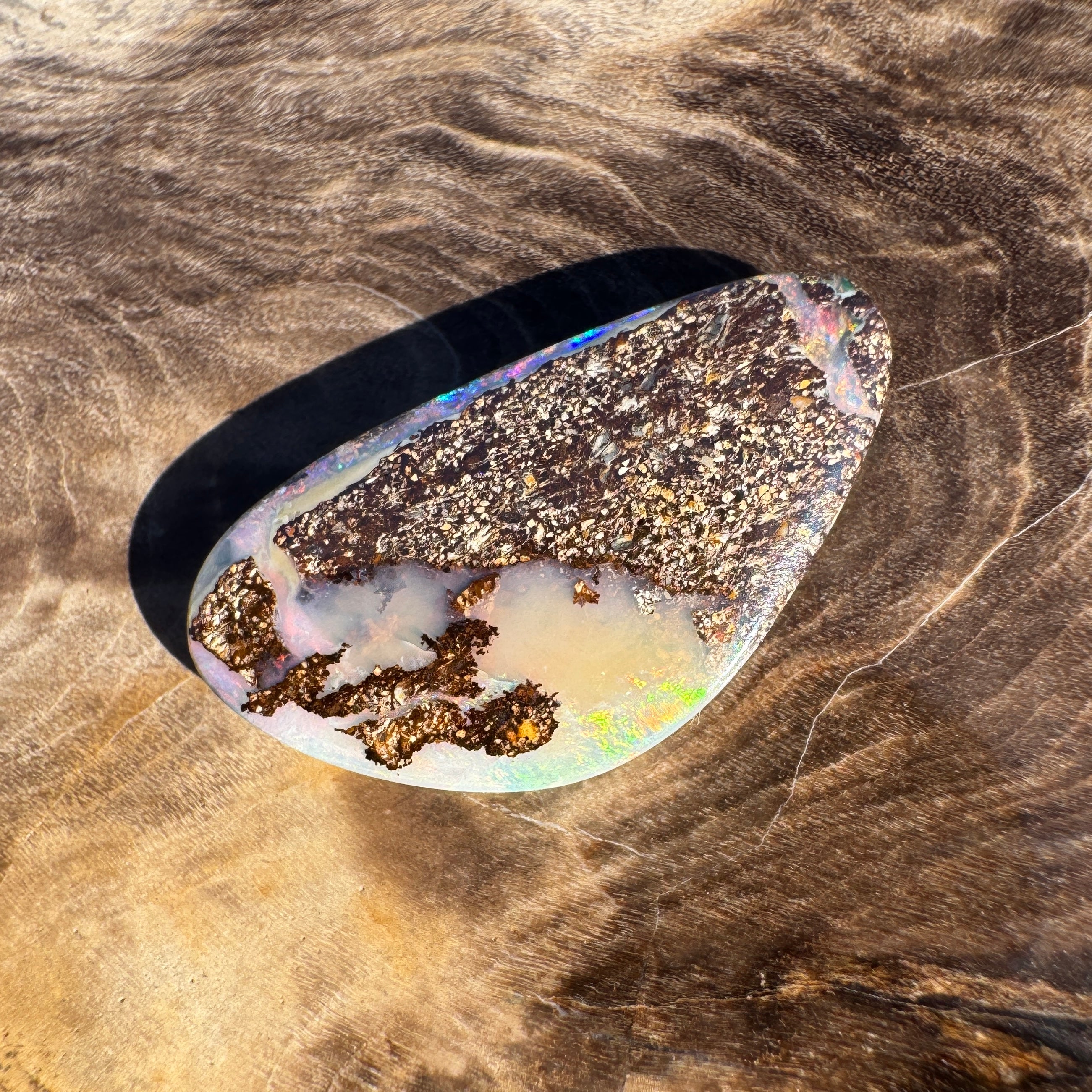 4.6ct Queensland Boulder Opal | Solid Australian Opal | Hand-Cut