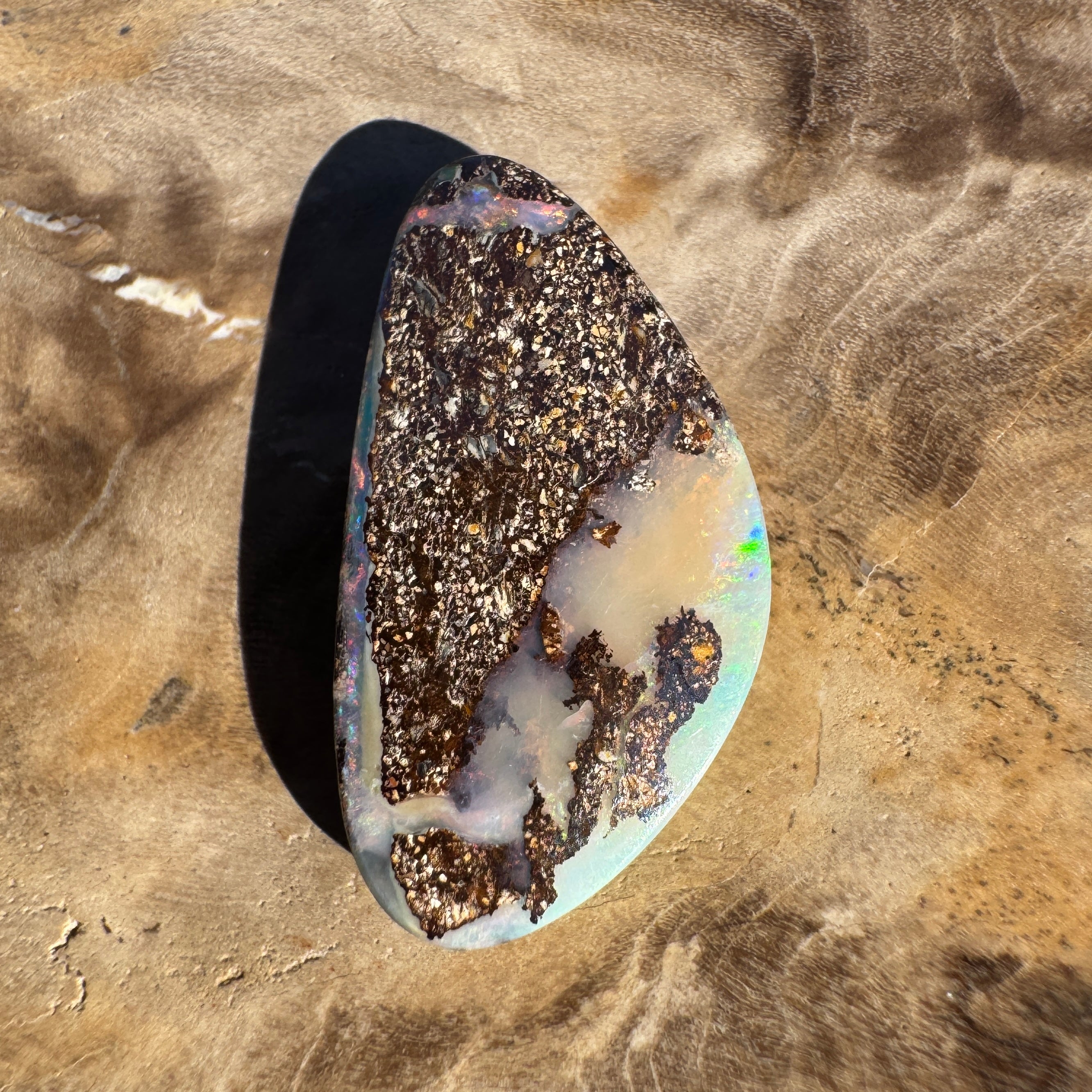 4.6ct Queensland Boulder Opal | Solid Australian Opal | Hand-Cut