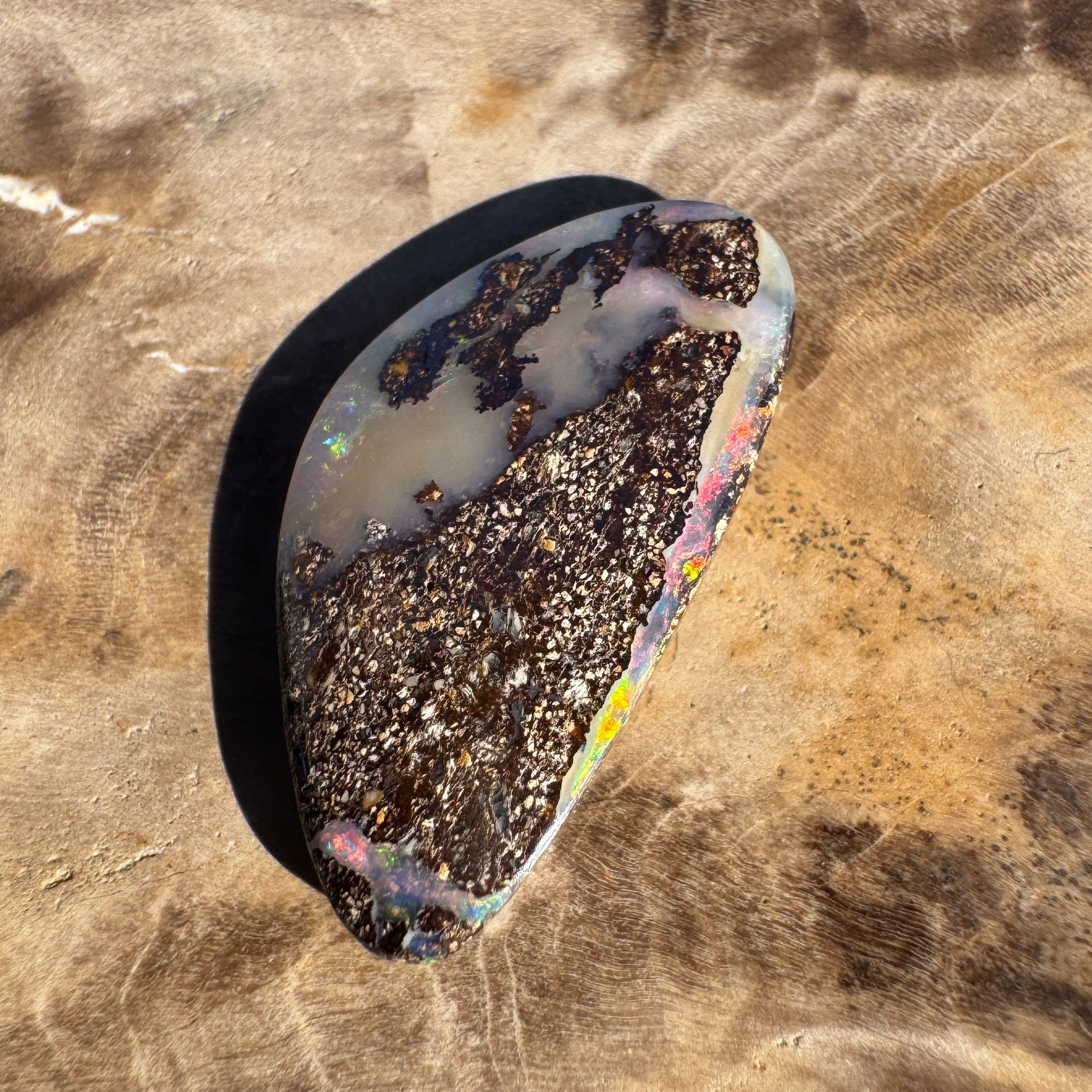 4.6ct Queensland Boulder Opal | Solid Australian Opal | Hand-Cut