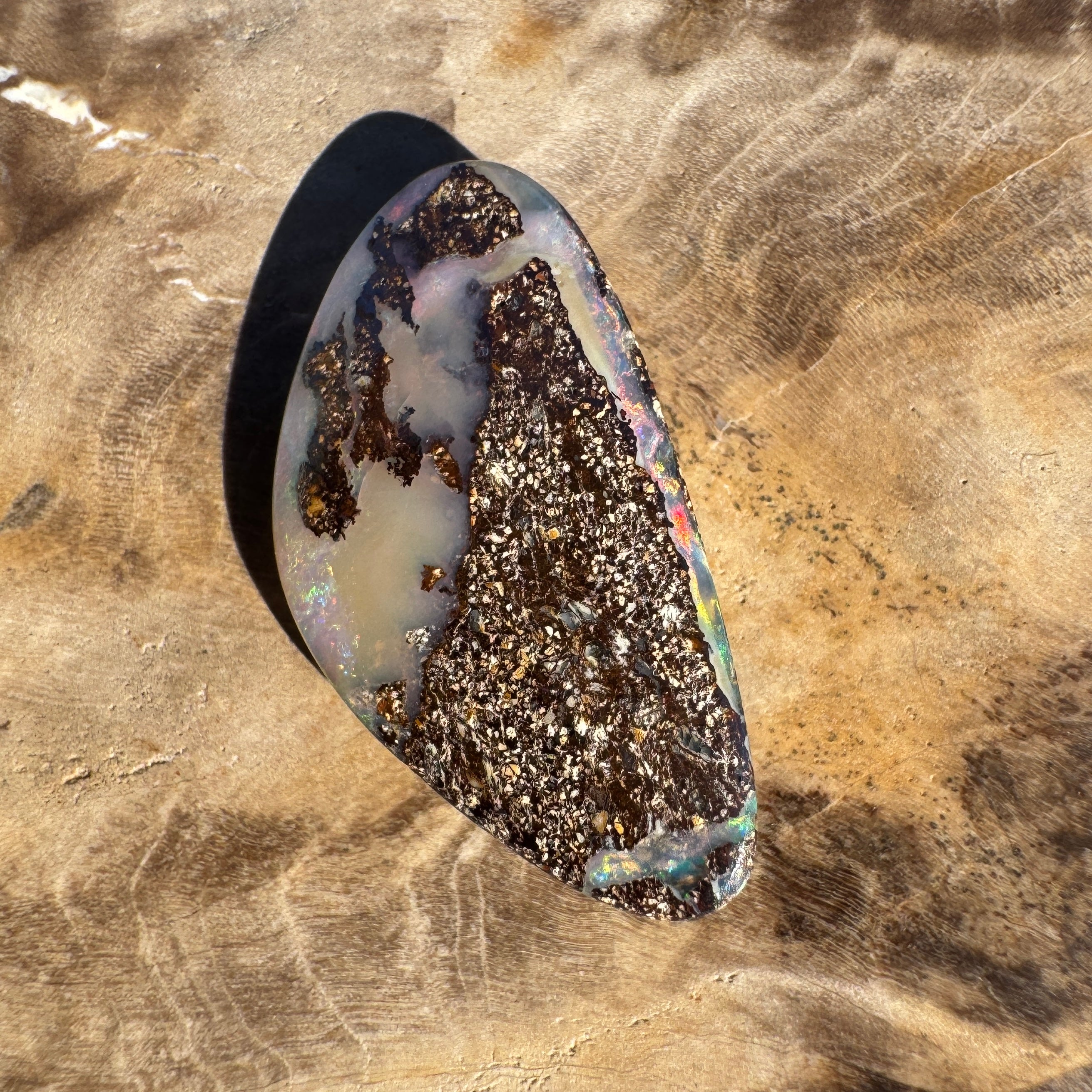 4.6ct Queensland Boulder Opal | Solid Australian Opal | Hand-Cut
