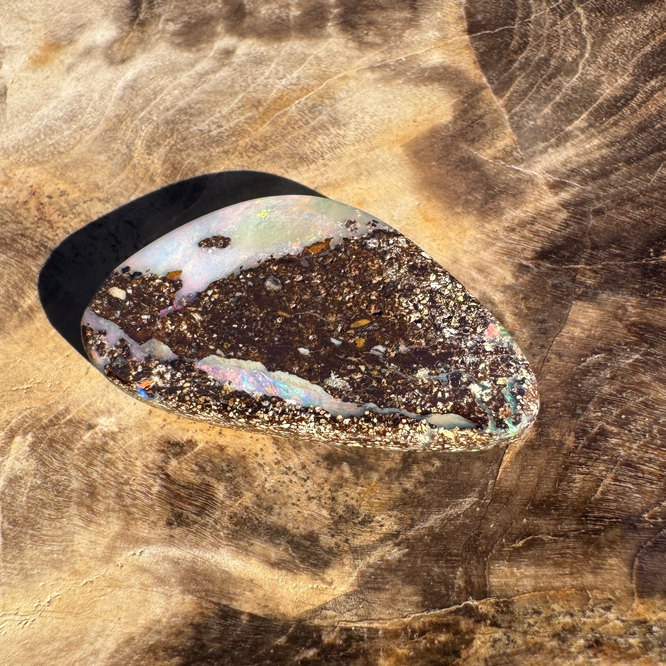 4.6ct Queensland Boulder Opal | Solid Australian Opal | Hand-Cut