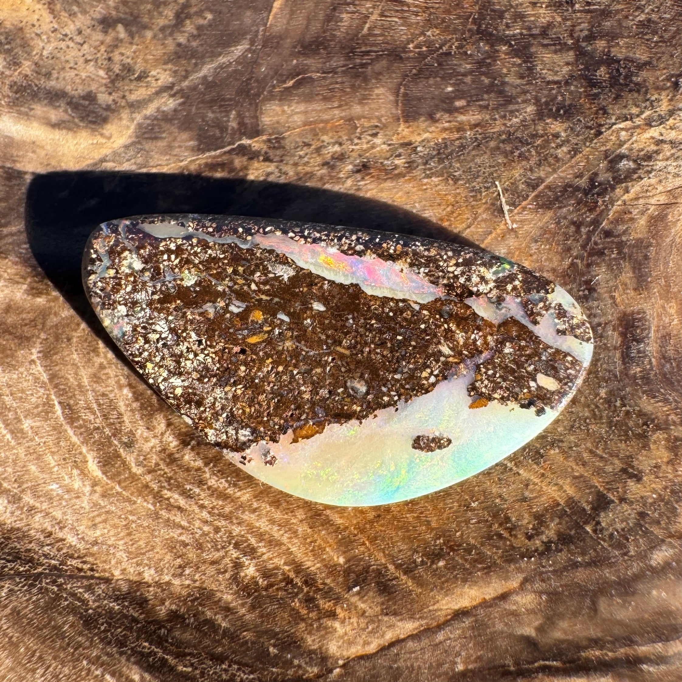 4.6ct Queensland Boulder Opal | Solid Australian Opal | Hand-Cut