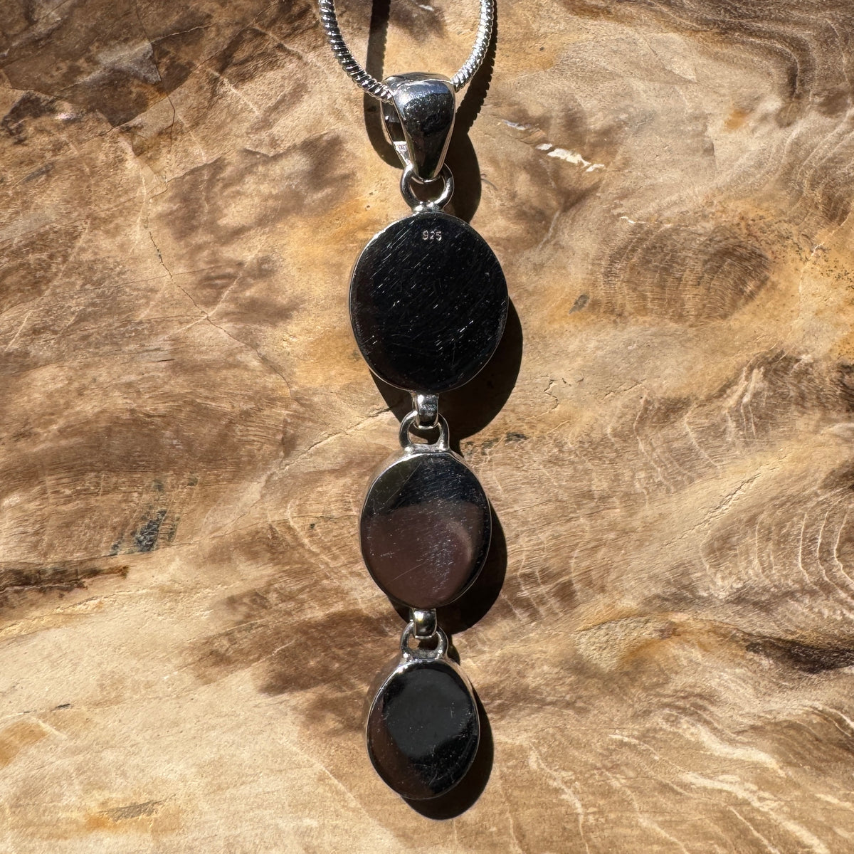 7.5ct Coober Pedy Opal Pendant Necklace ~ 'Karoonda Spectrum' | 925 Sterling Silver | Solid Australian Opal