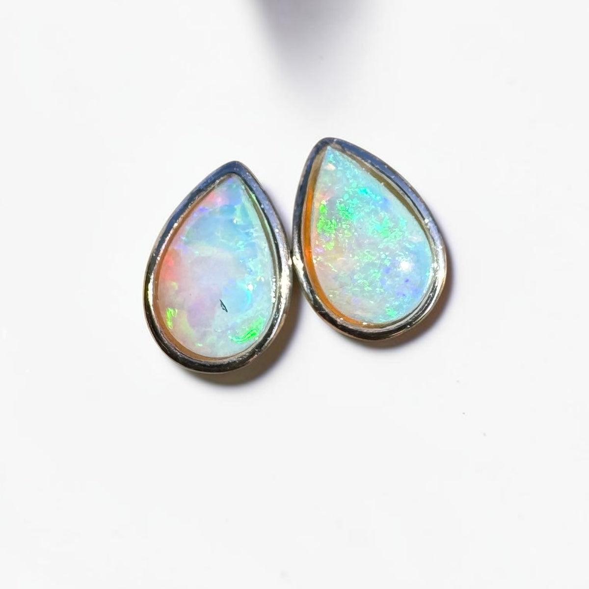 0.5ct Coober Pedy Opal Stud Earrings ~ 'Kadina Blue' | 925 Sterling Silver | Solid Australian Opal