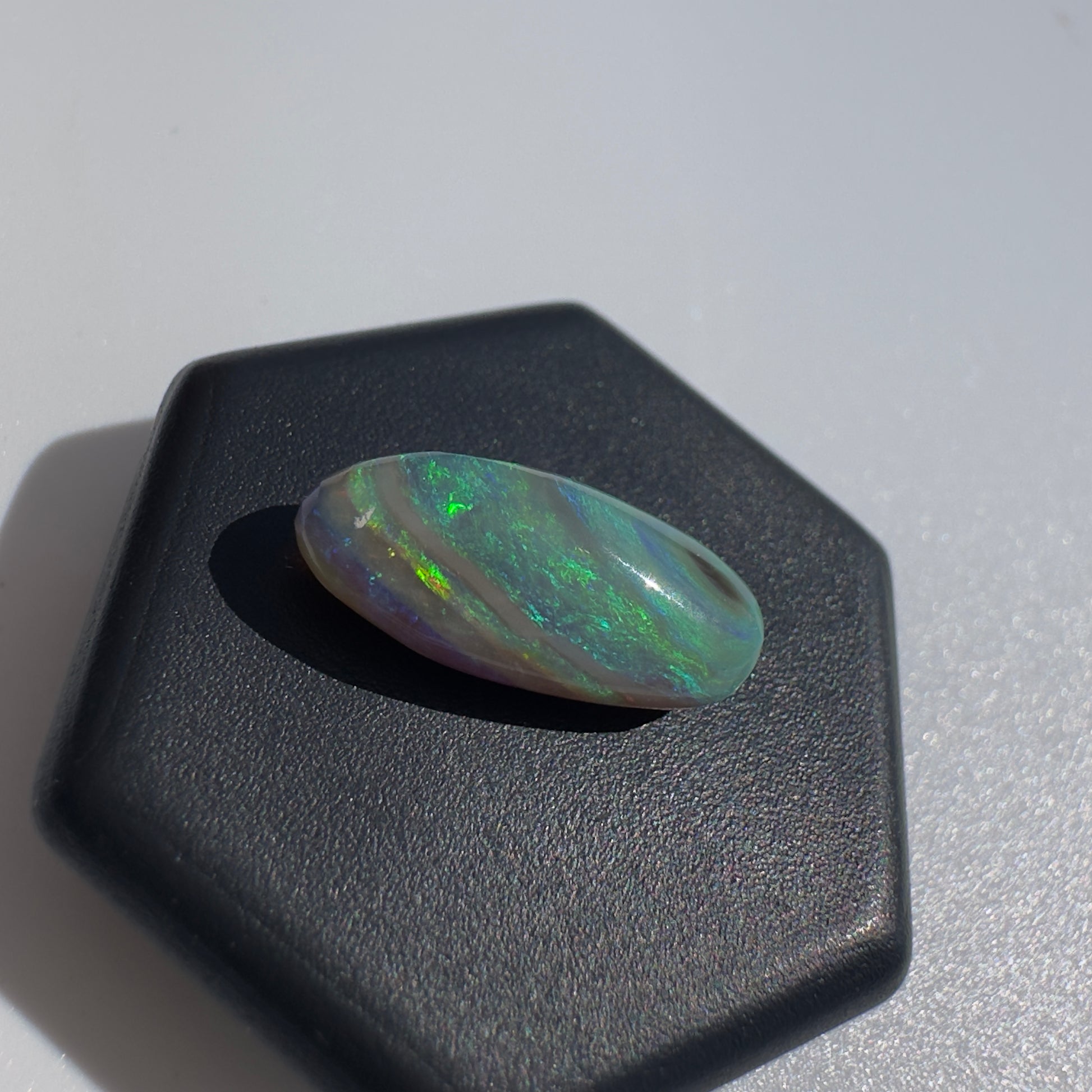 Lightning Ridge Semi Black Opal 2.1carat Solid Hand-Cut Luxury